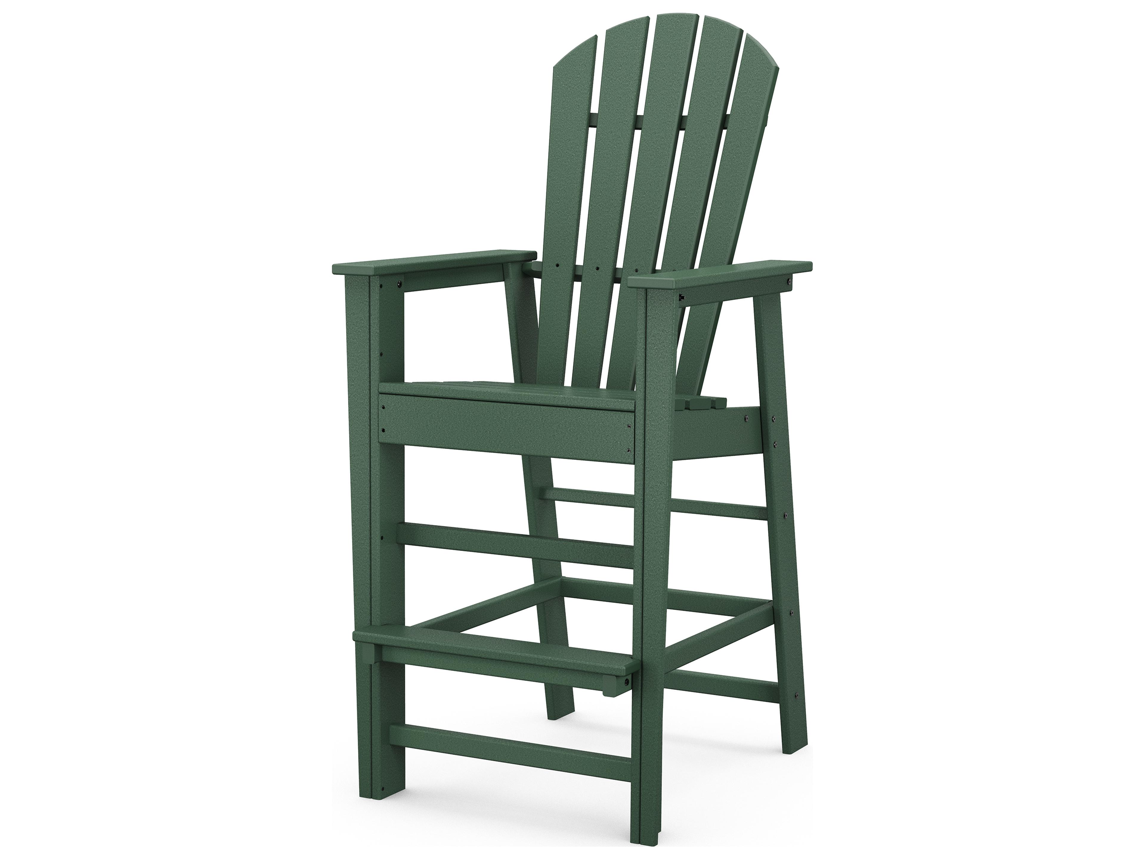 POLYWOOD® South Beach Recycled Plastic Outdoor Bar Chair