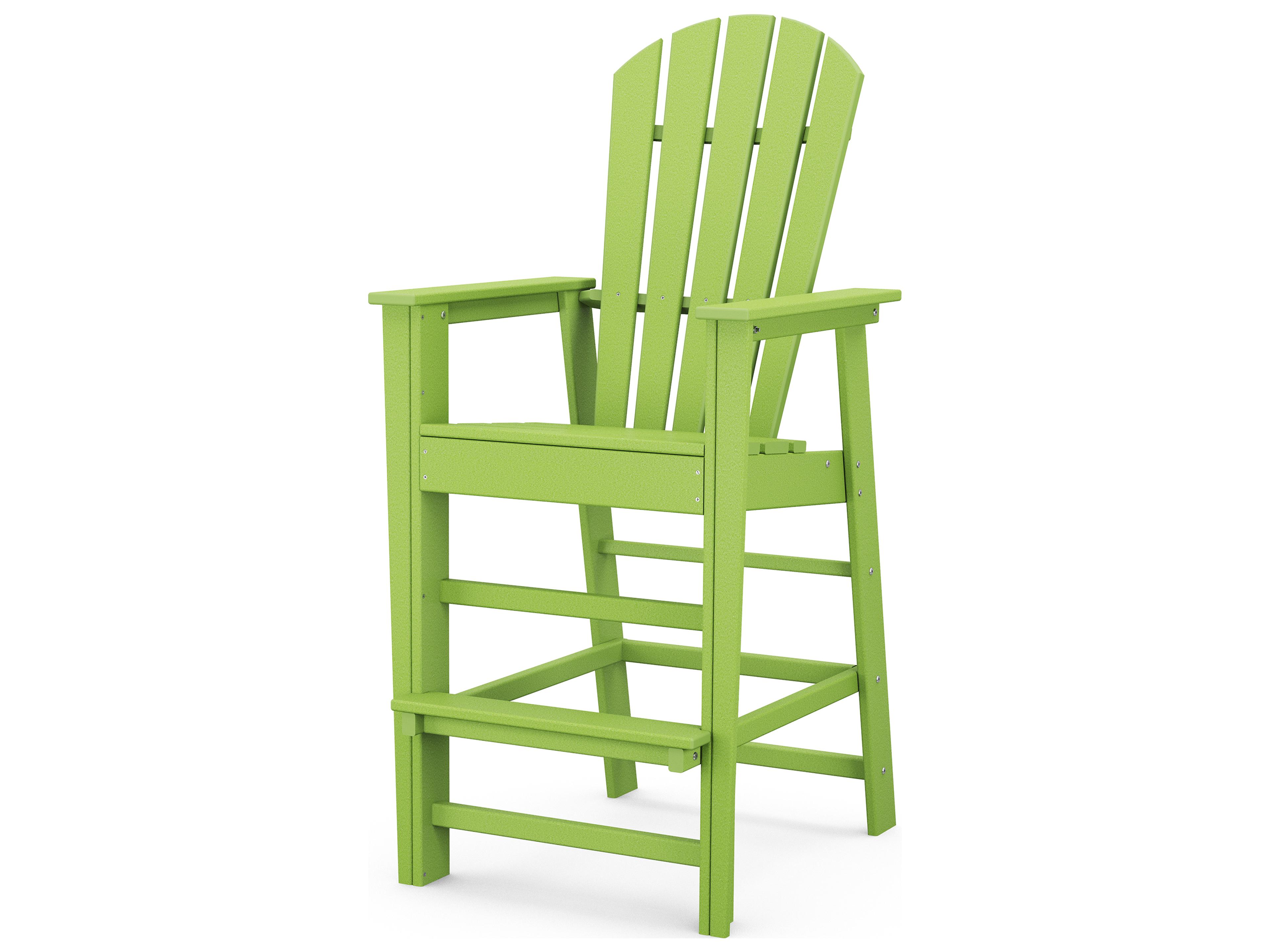 POLYWOOD® South Beach Recycled Plastic Outdoor Bar Chair