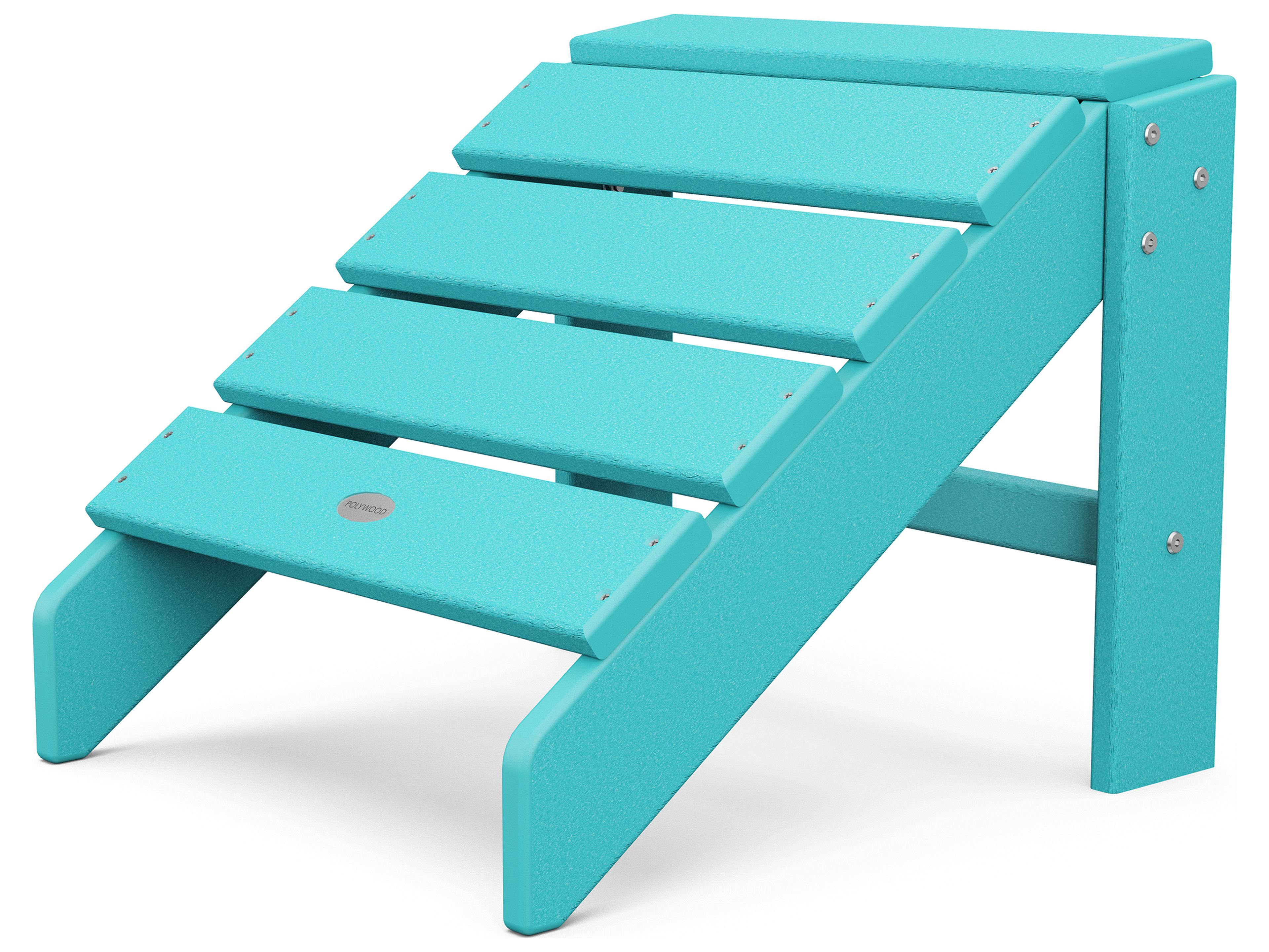 South Beach Recycled Plastic Outdoor Patio Ottoman