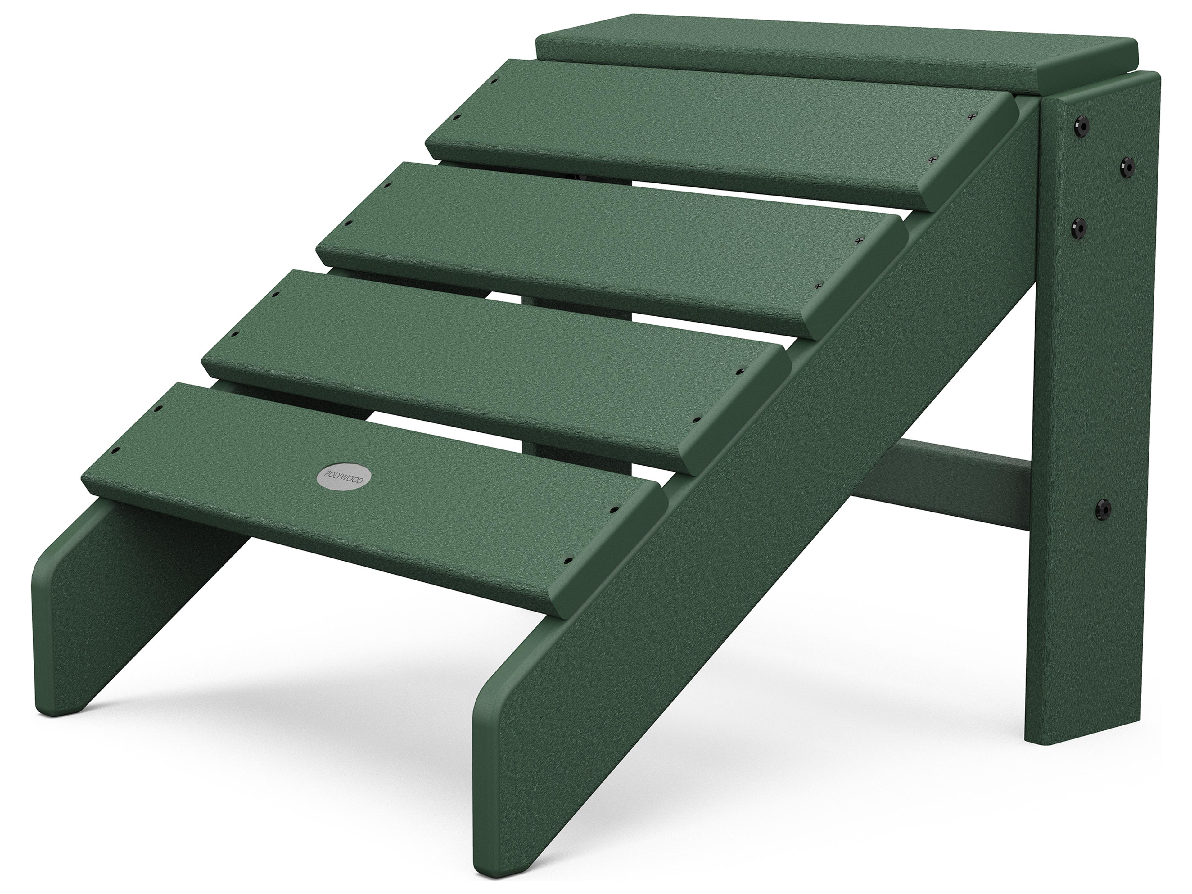 POLYWOOD® South Beach Recycled Plastic Outdoor Patio Ottoman