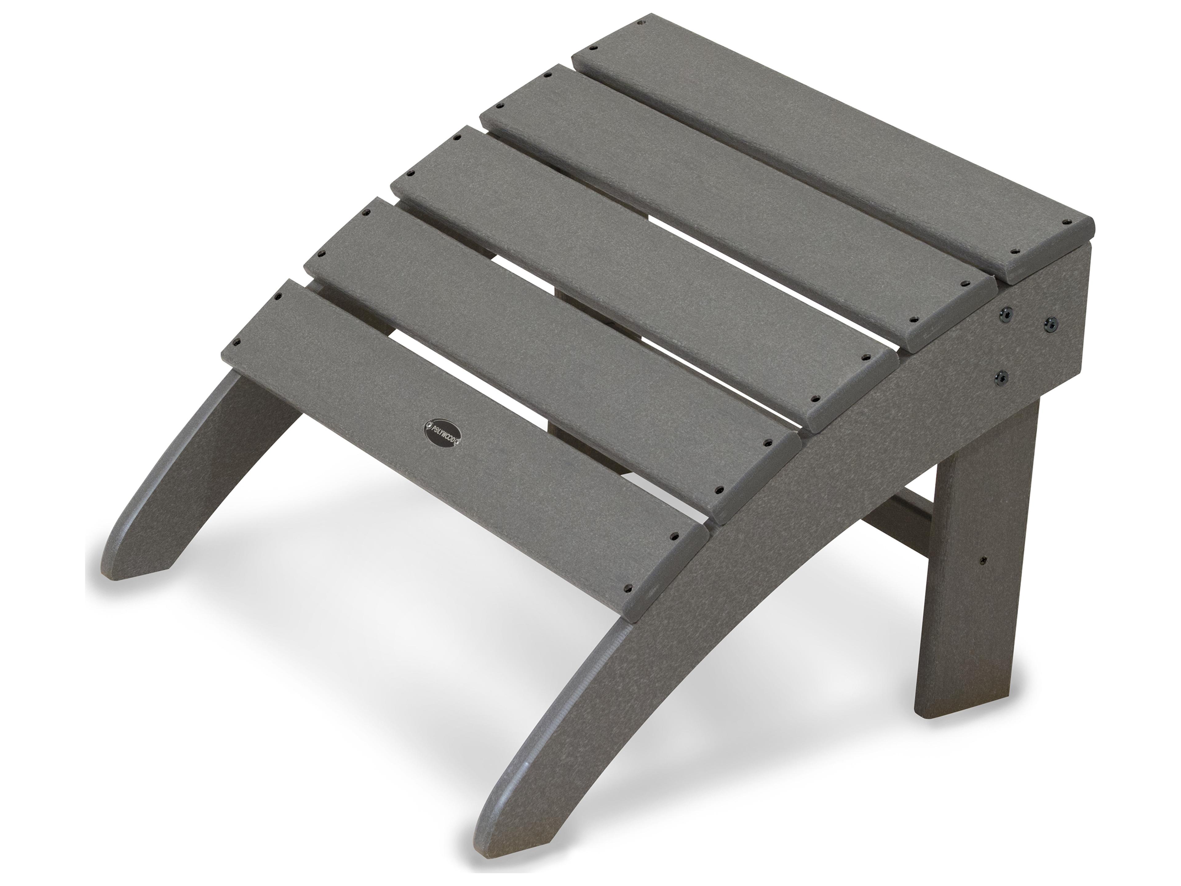 POLYWOOD® South Beach Recycled Plastic Patio Ottoman