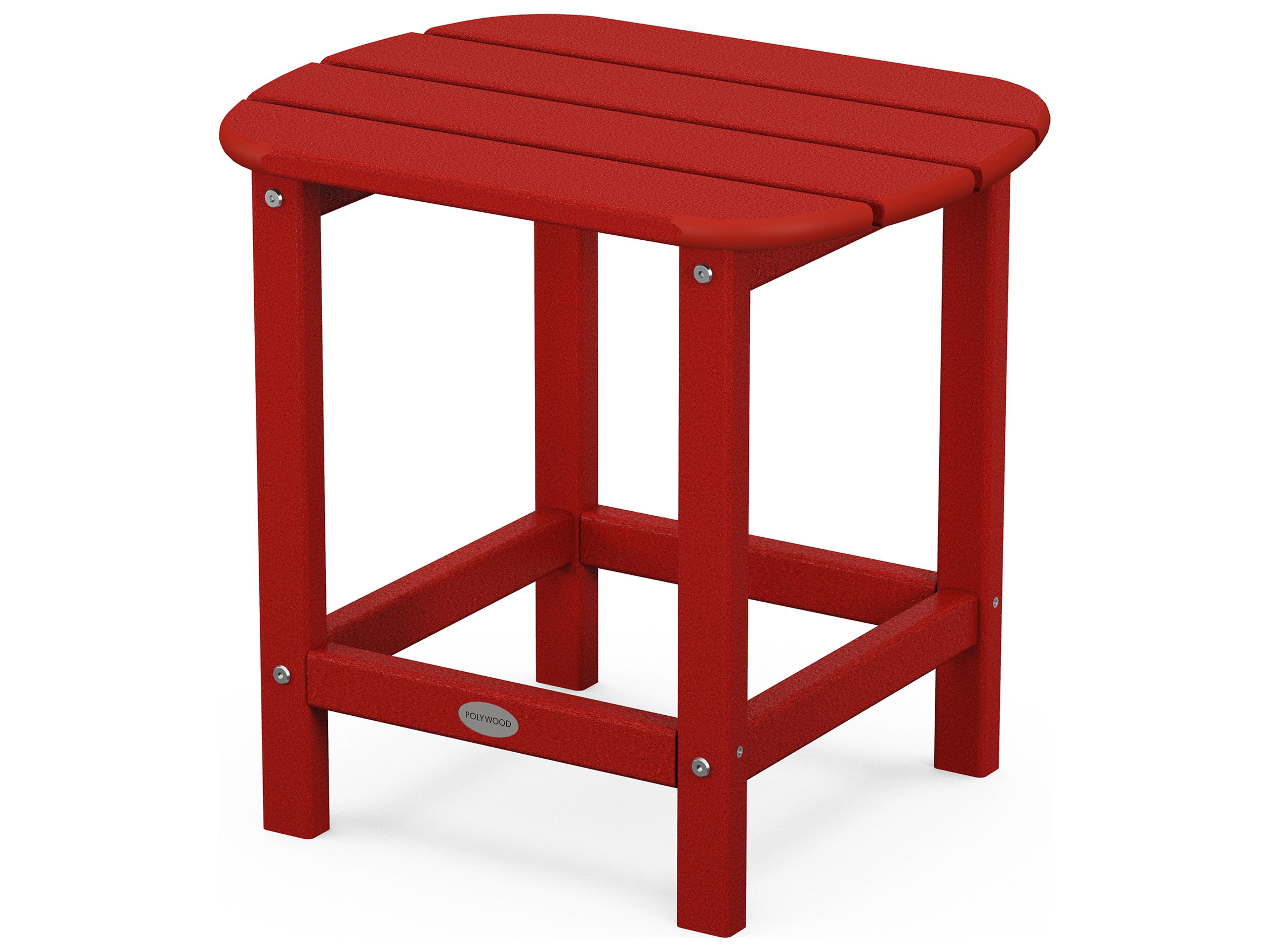 POLYWOOD® South Beach Recycled Plastic Oval Outdoor Patio End Table