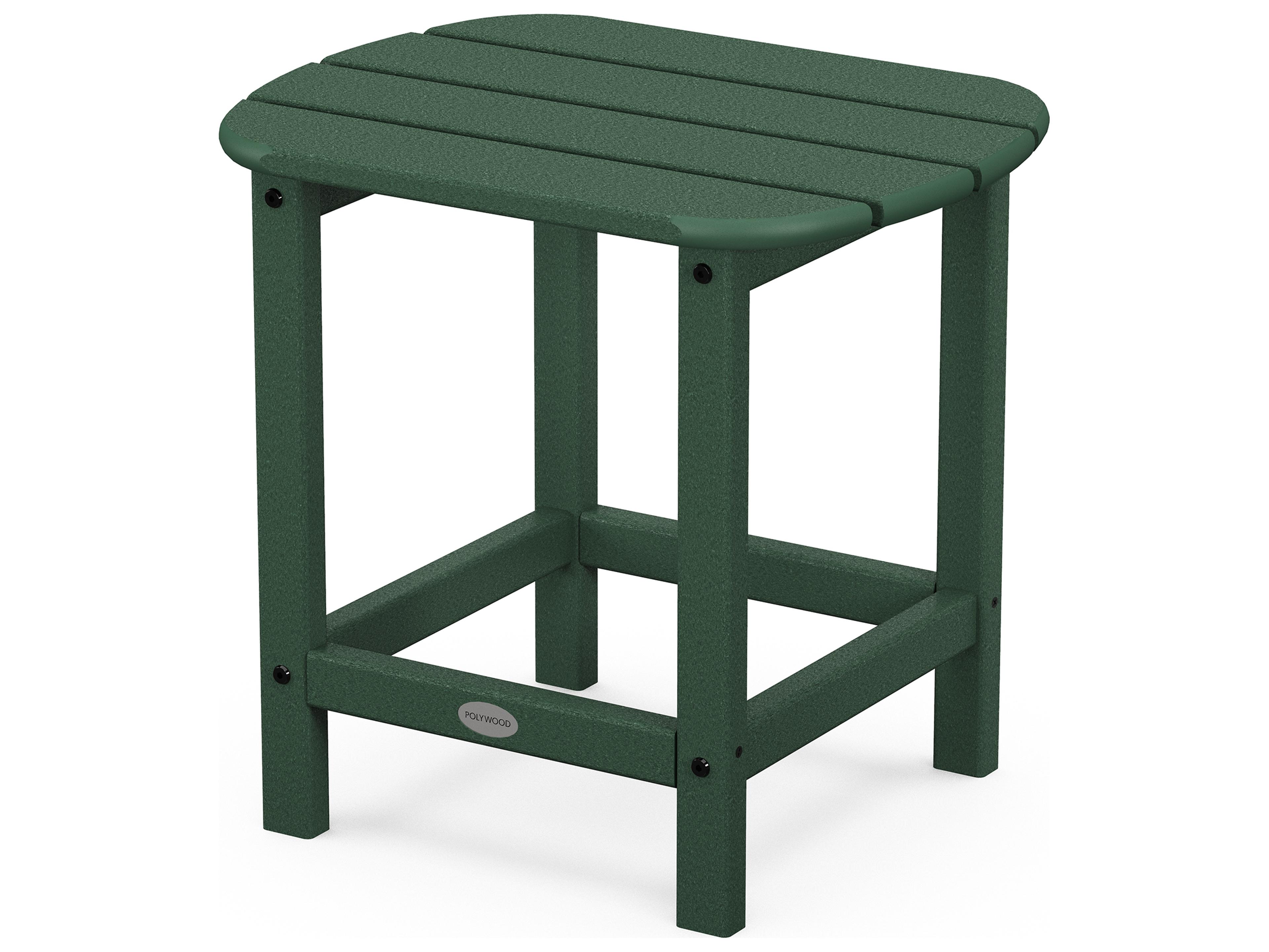 POLYWOOD® South Beach Recycled Plastic Oval Outdoor Patio End Table