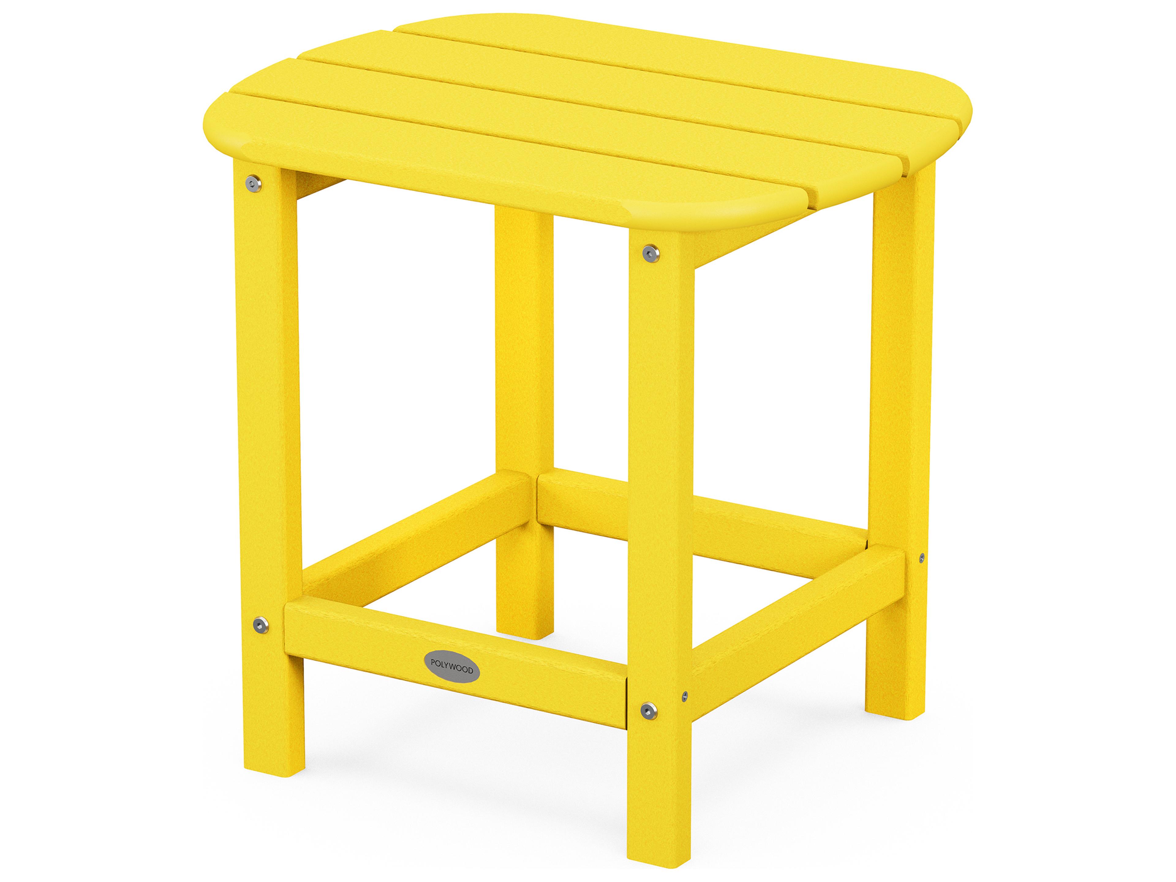 POLYWOOD® South Beach Recycled Plastic Oval Outdoor Patio End Table