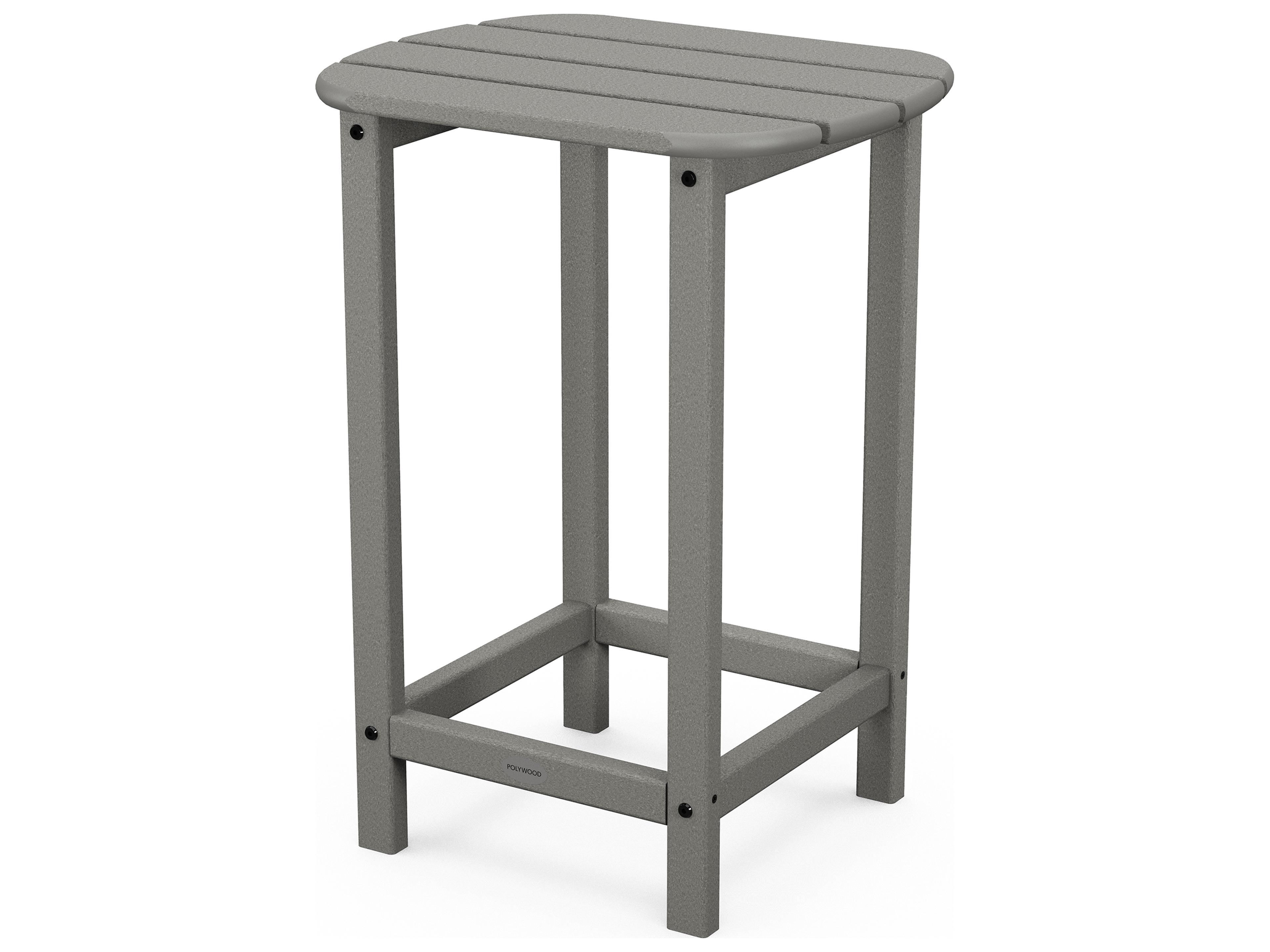 POLYWOOD® South Beach Recycled Plastic Oval Patio End Table