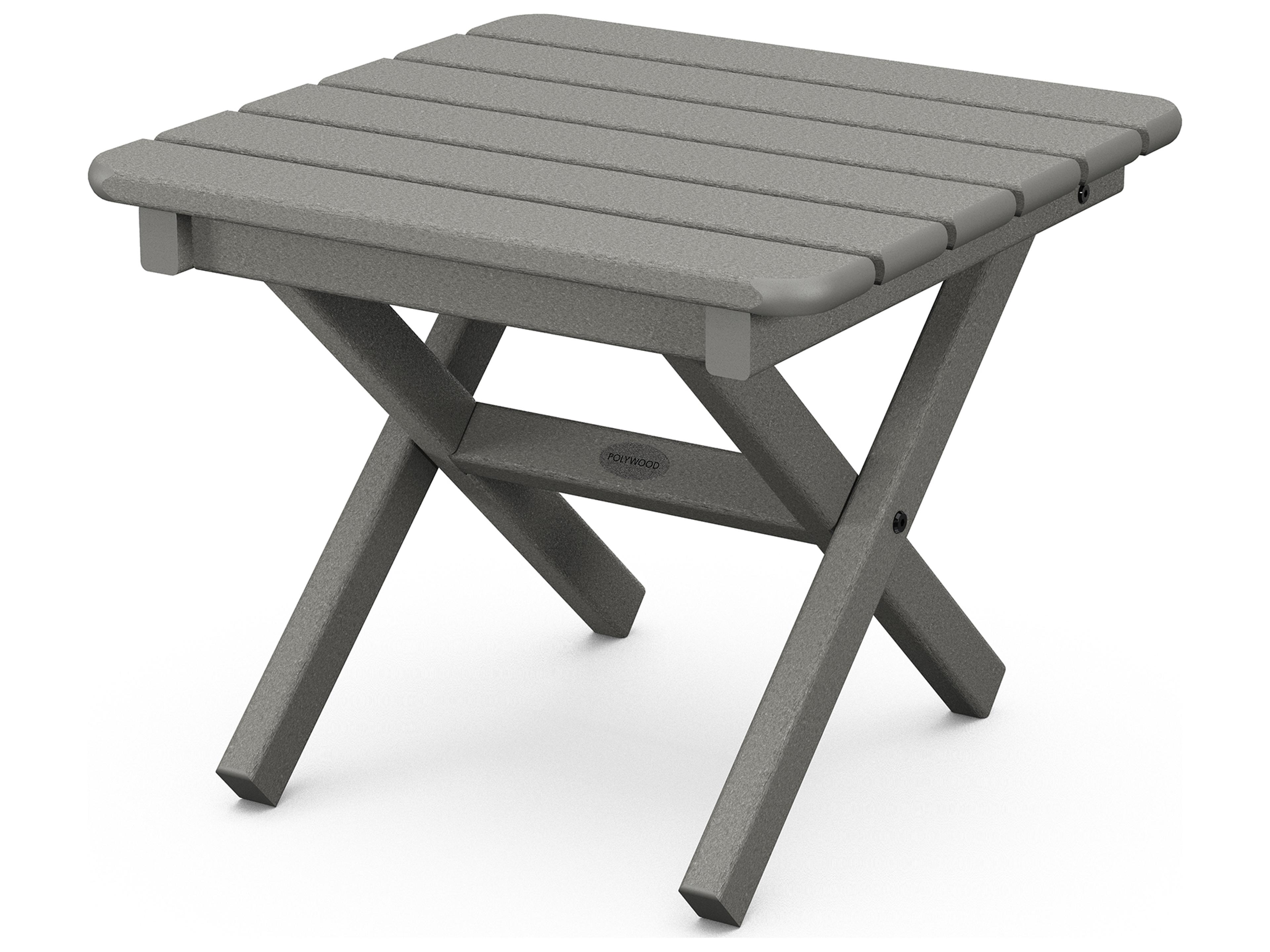 POLYWOOD® Traditional Recycled Plastic Square Outdoor End Table