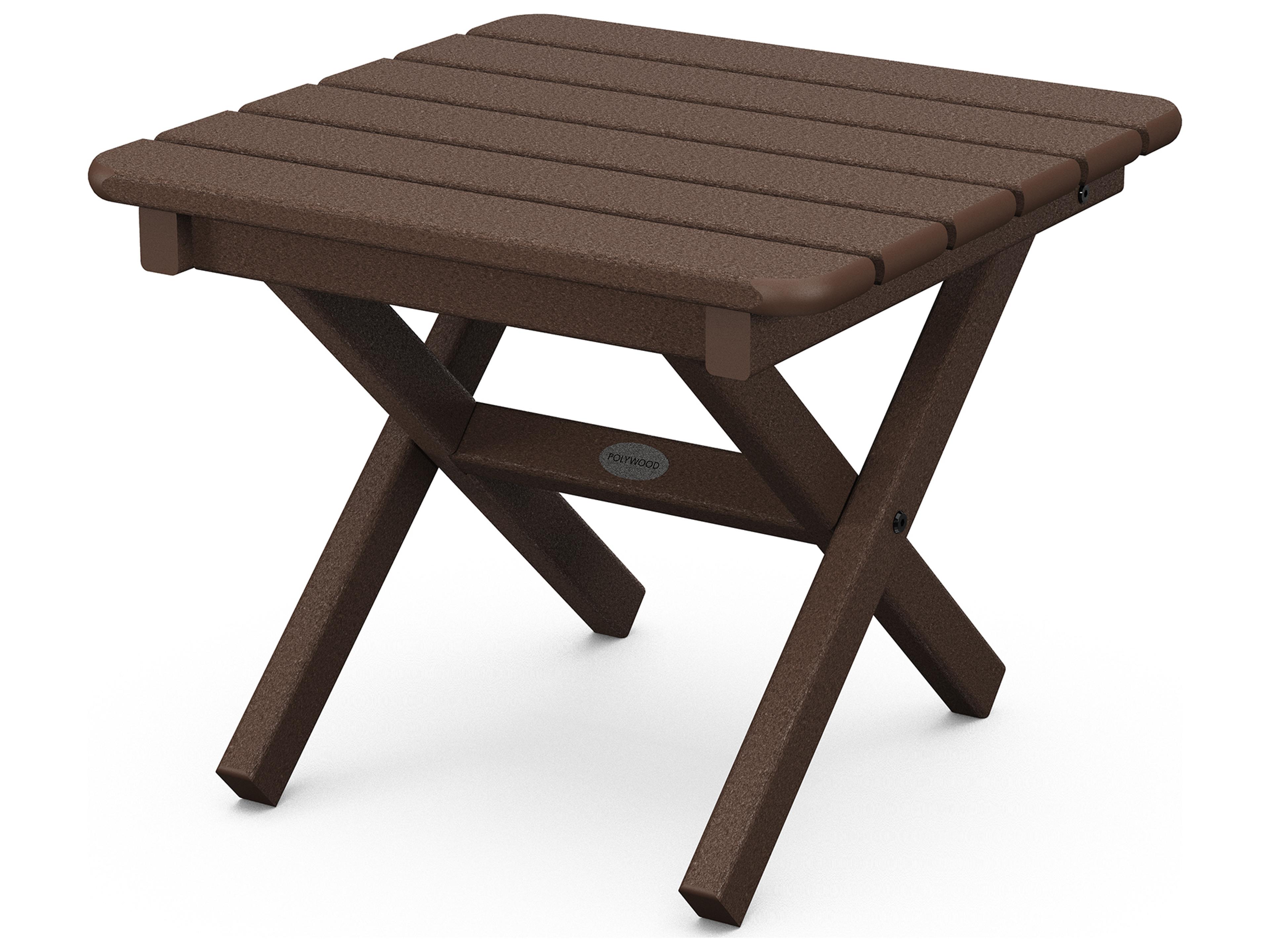 POLYWOOD® Traditional Recycled Plastic Square Outdoor End Table