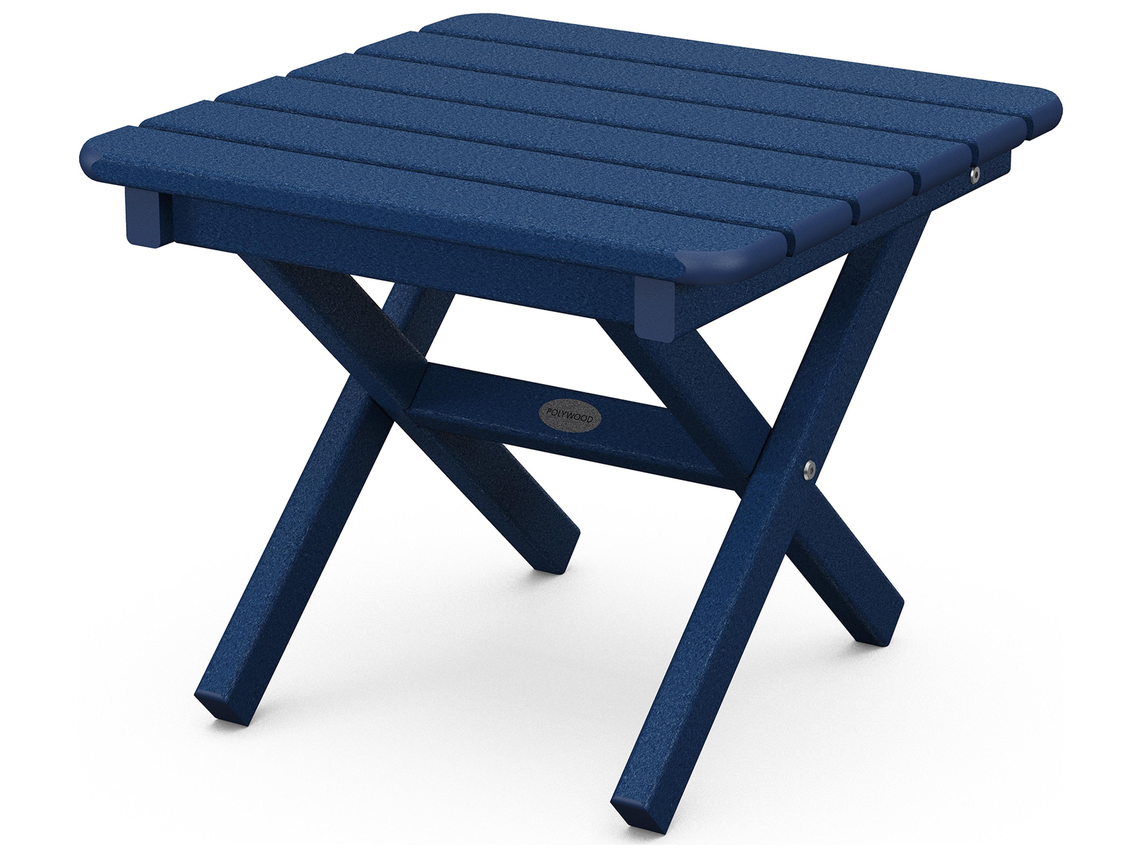 POLYWOOD® Traditional Recycled Plastic Square Outdoor End Table