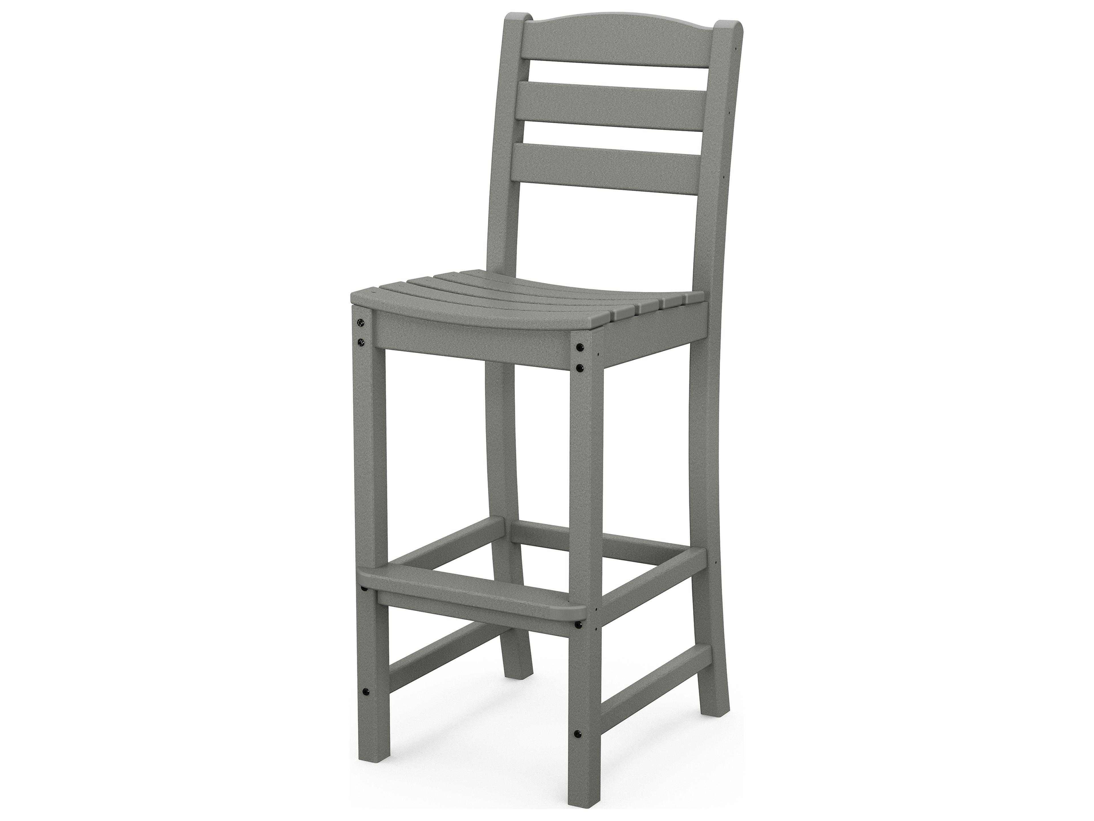 POLYWOOD® La Casa Cafe Recycled Plastic Side Outdoor Bar Stool