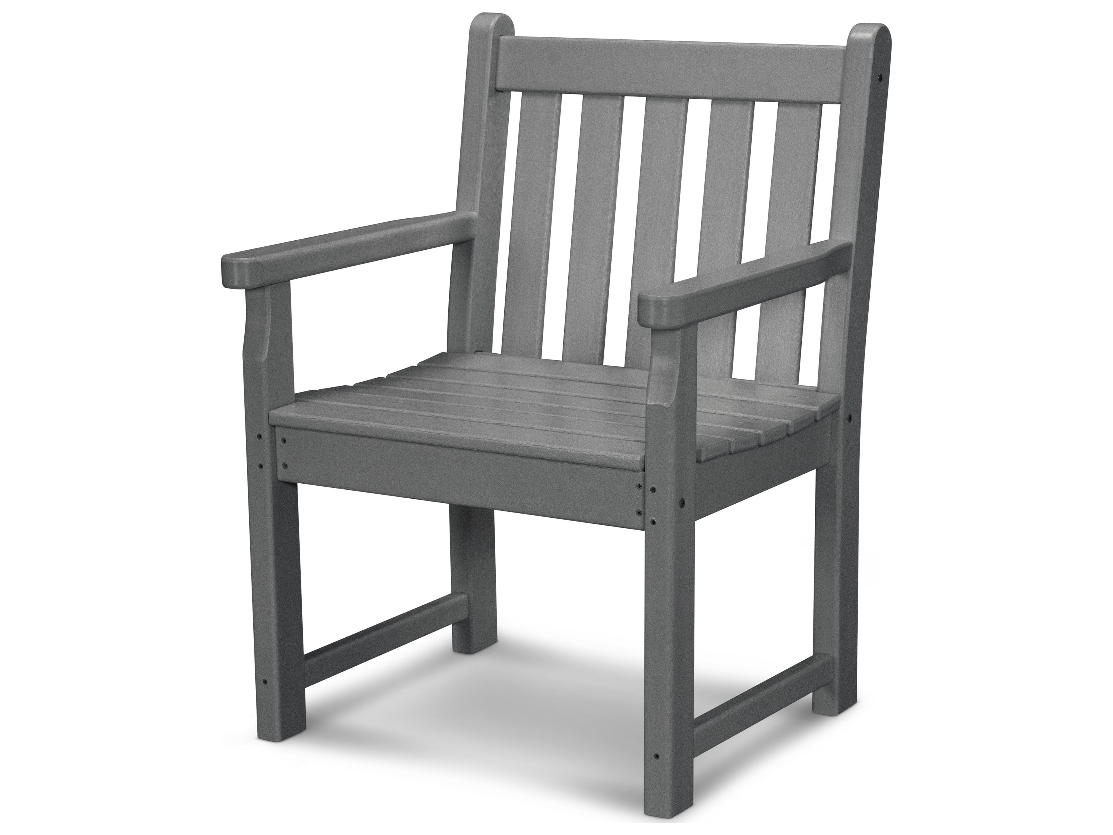 POLYWOOD® Traditional Garden Recycled Plastic Patio Dining Arm Chair