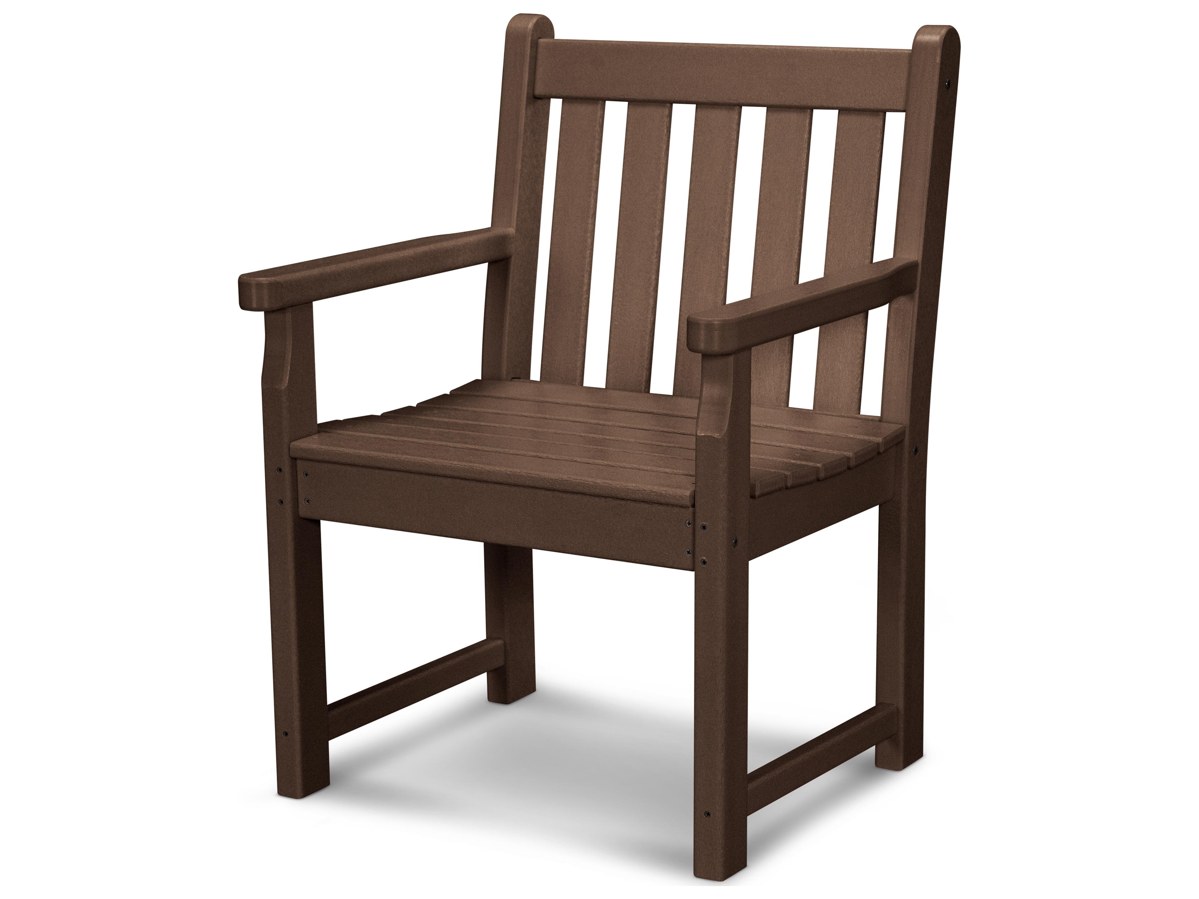 POLYWOOD® Traditional Garden Recycled Plastic Patio Dining Arm Chair