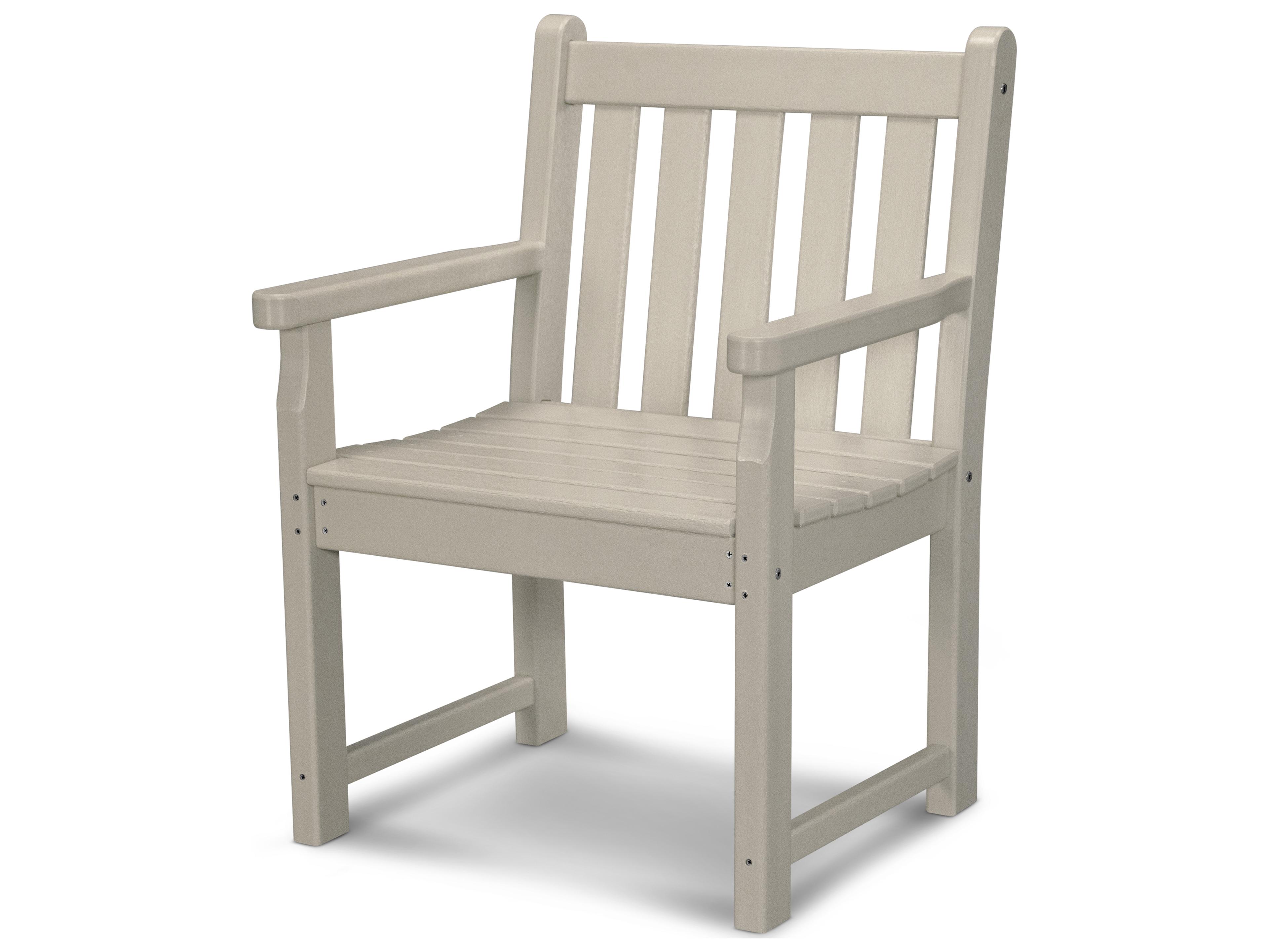 POLYWOOD® Traditional Garden Recycled Plastic Patio Dining Arm Chair