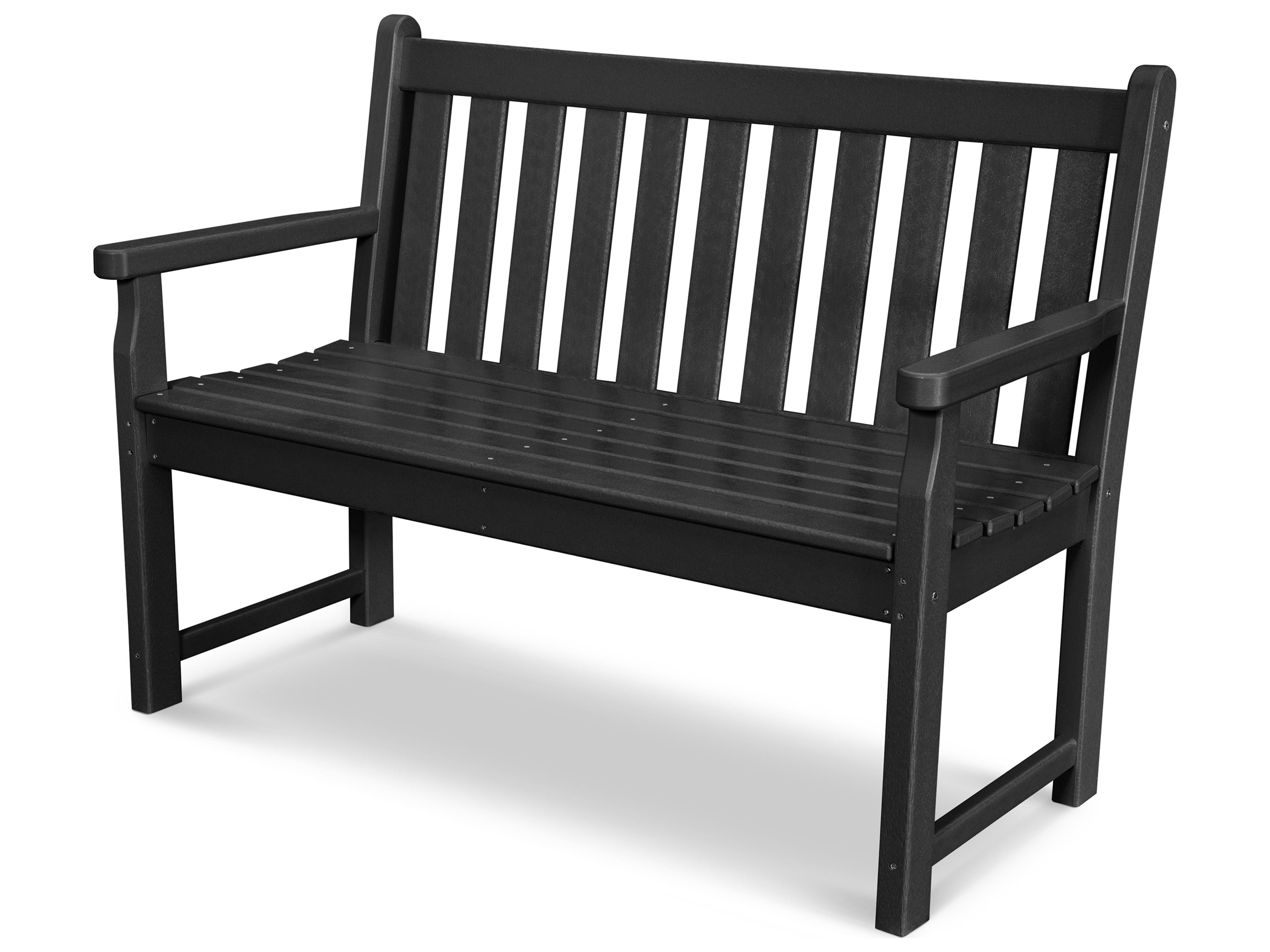 Traditional Garden Recycled Plastic 48 Outdoor Bench