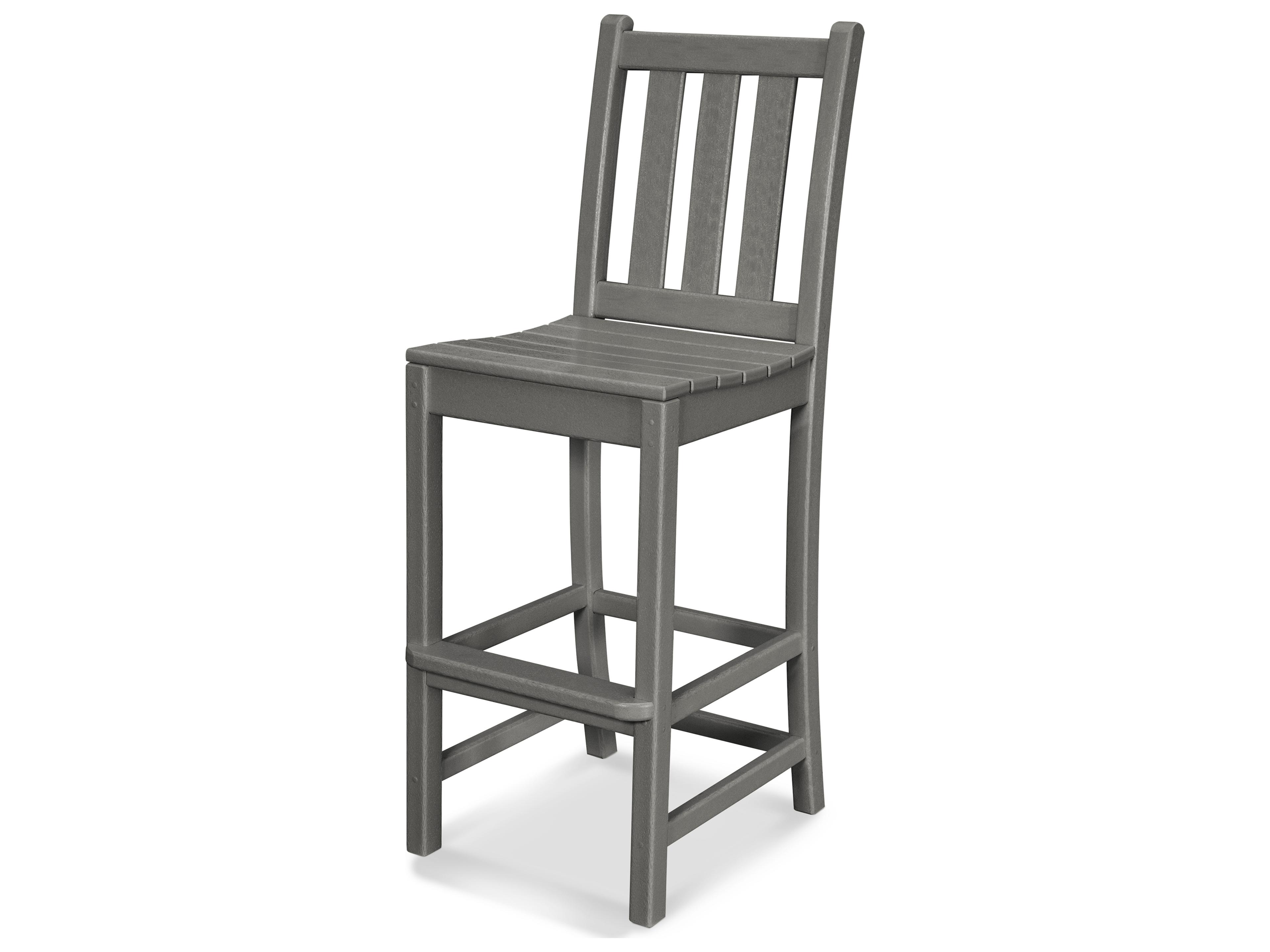 POLYWOOD® Traditional Garden Recycled Plastic Patio Bar Stool