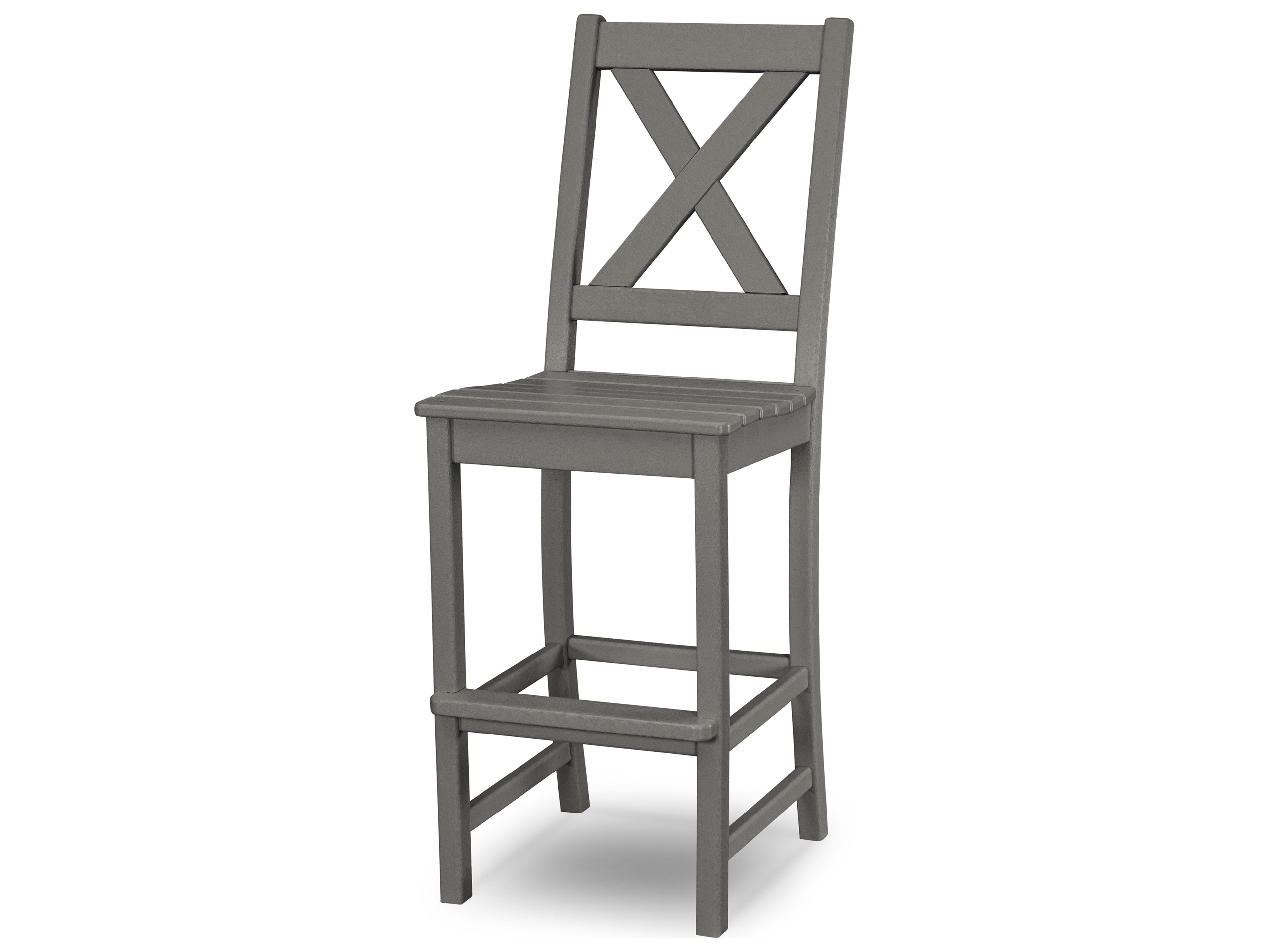 POLYWOOD® Braxton Recycled Plastic Outdoor Bar Side Chair