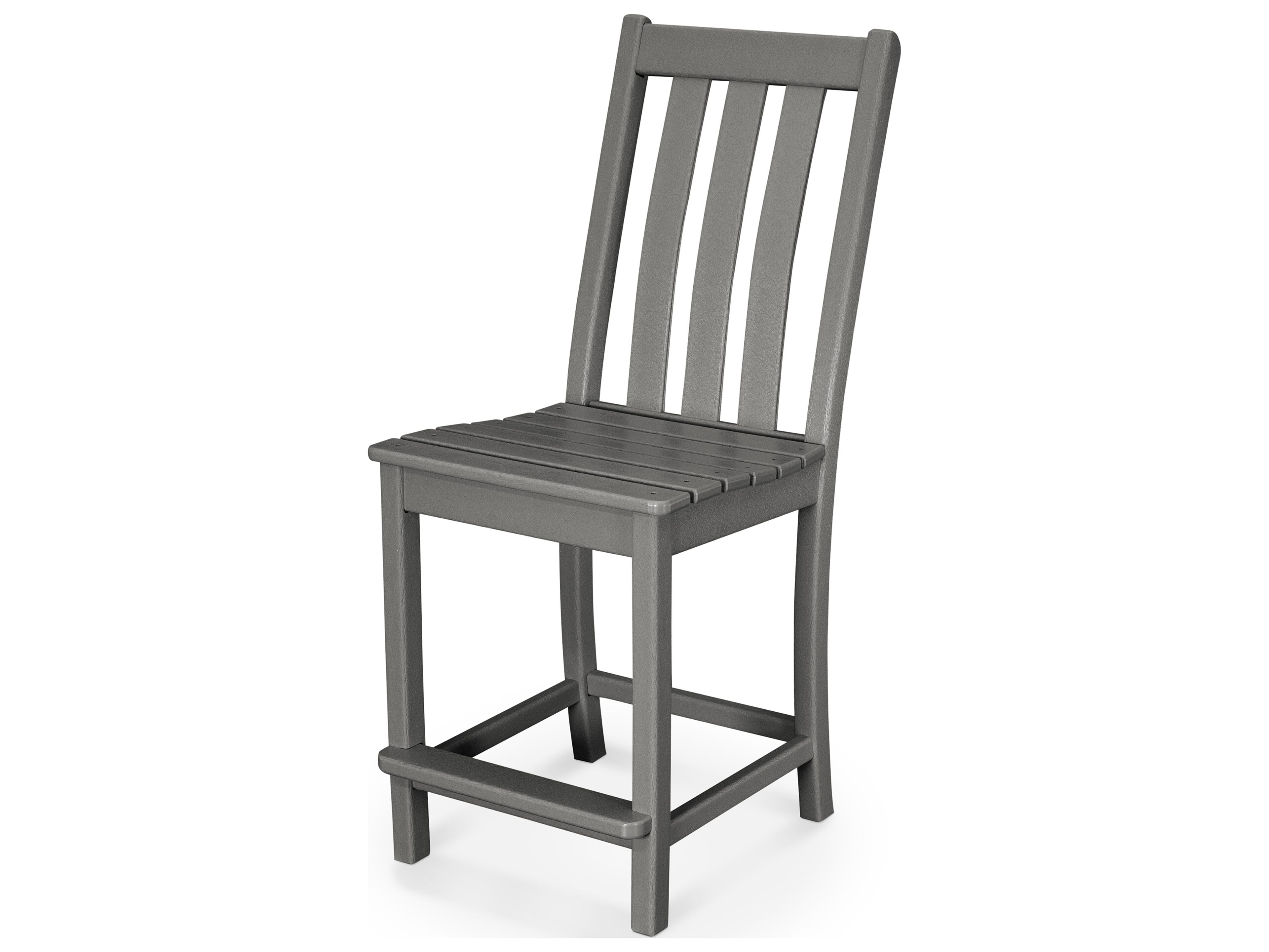 POLYWOOD® Vineyard Recycled Plastic Counter Side Chair