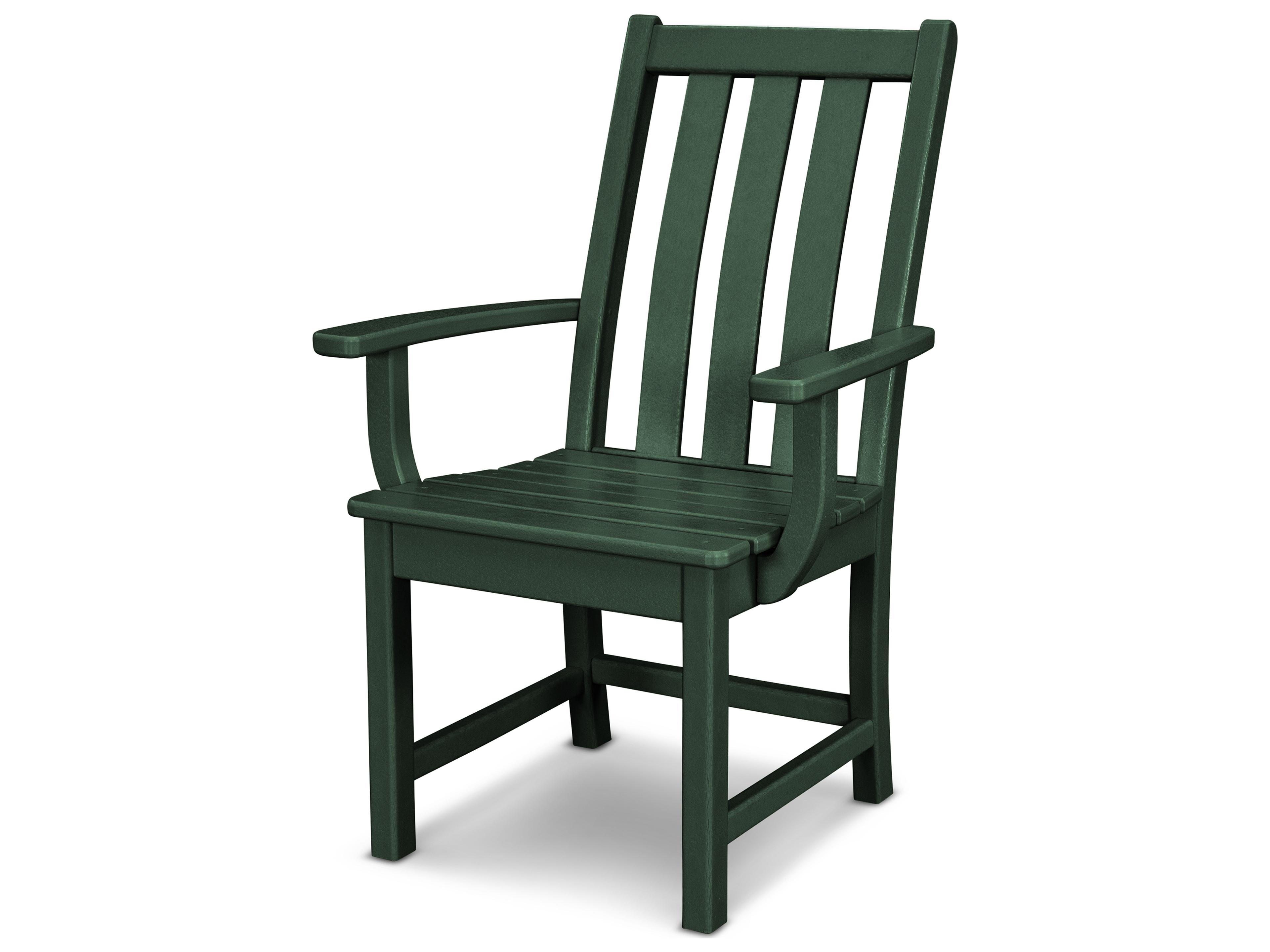 POLYWOOD® Vineyard Recycled Plastic Outdoor Patio Dining Arm Chair