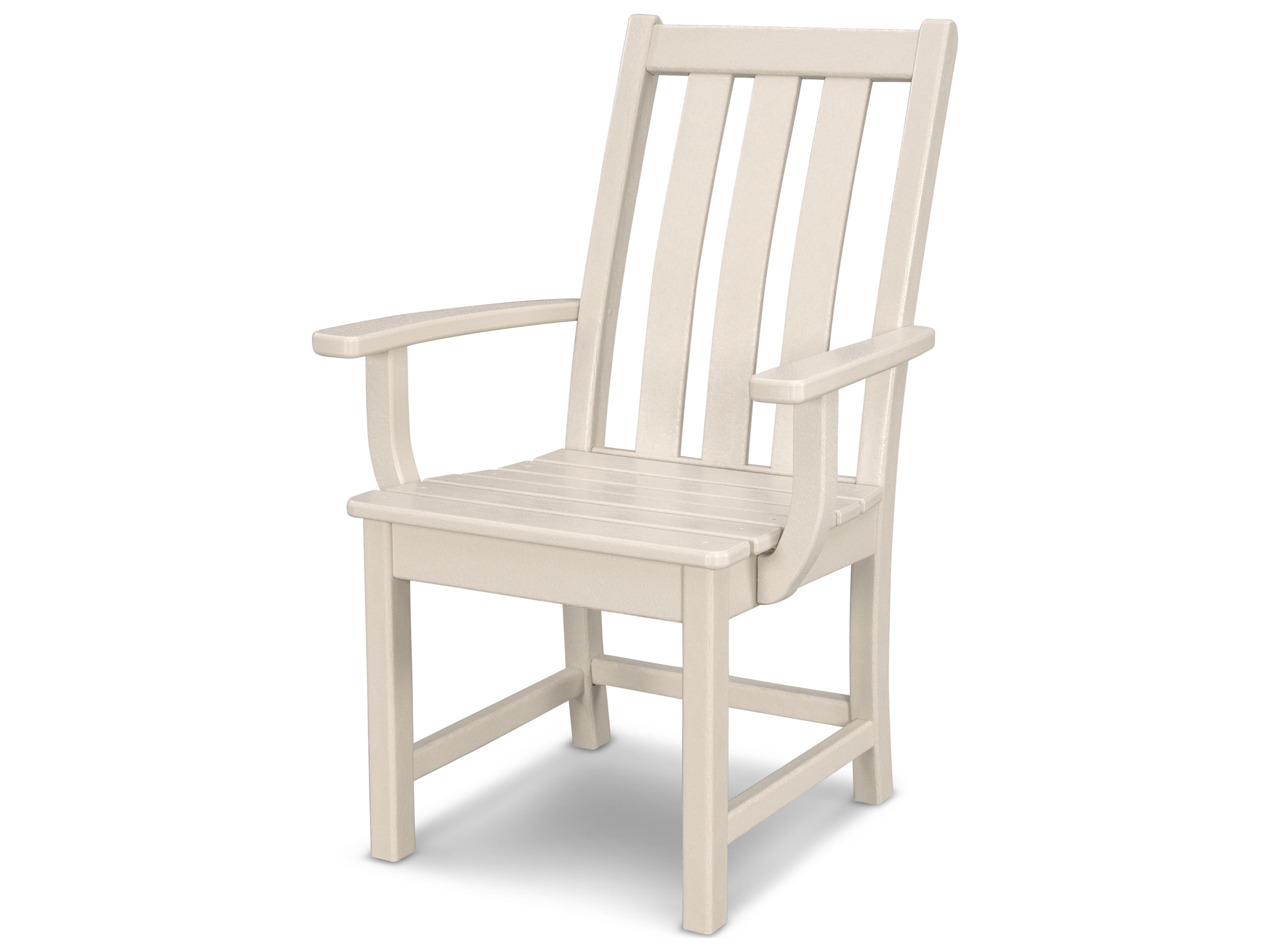 POLYWOOD® Vineyard Recycled Plastic Outdoor Patio Dining Arm Chair