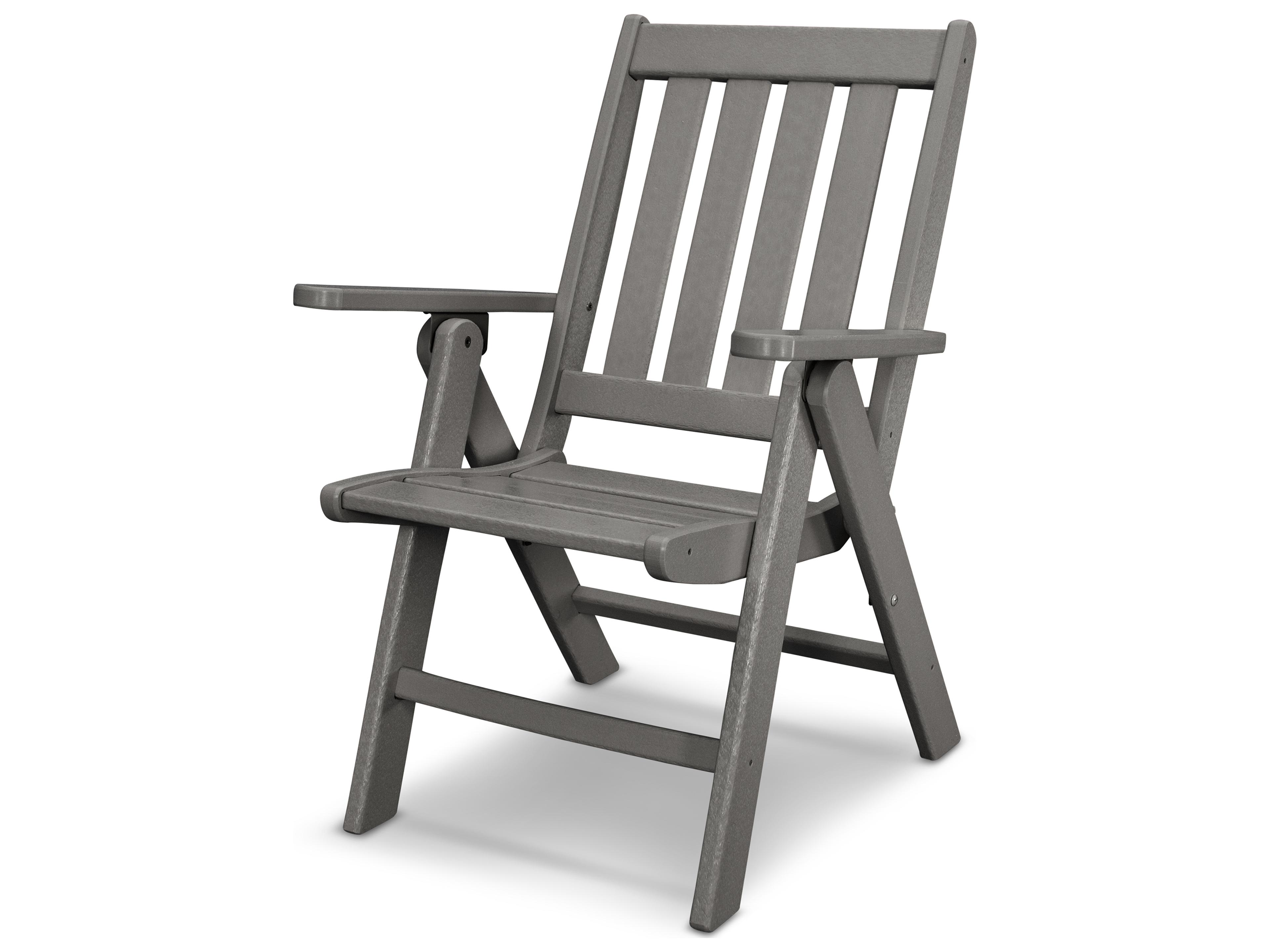 POLYWOOD® Vineyard Recycled Plastic Folding Dining Chair