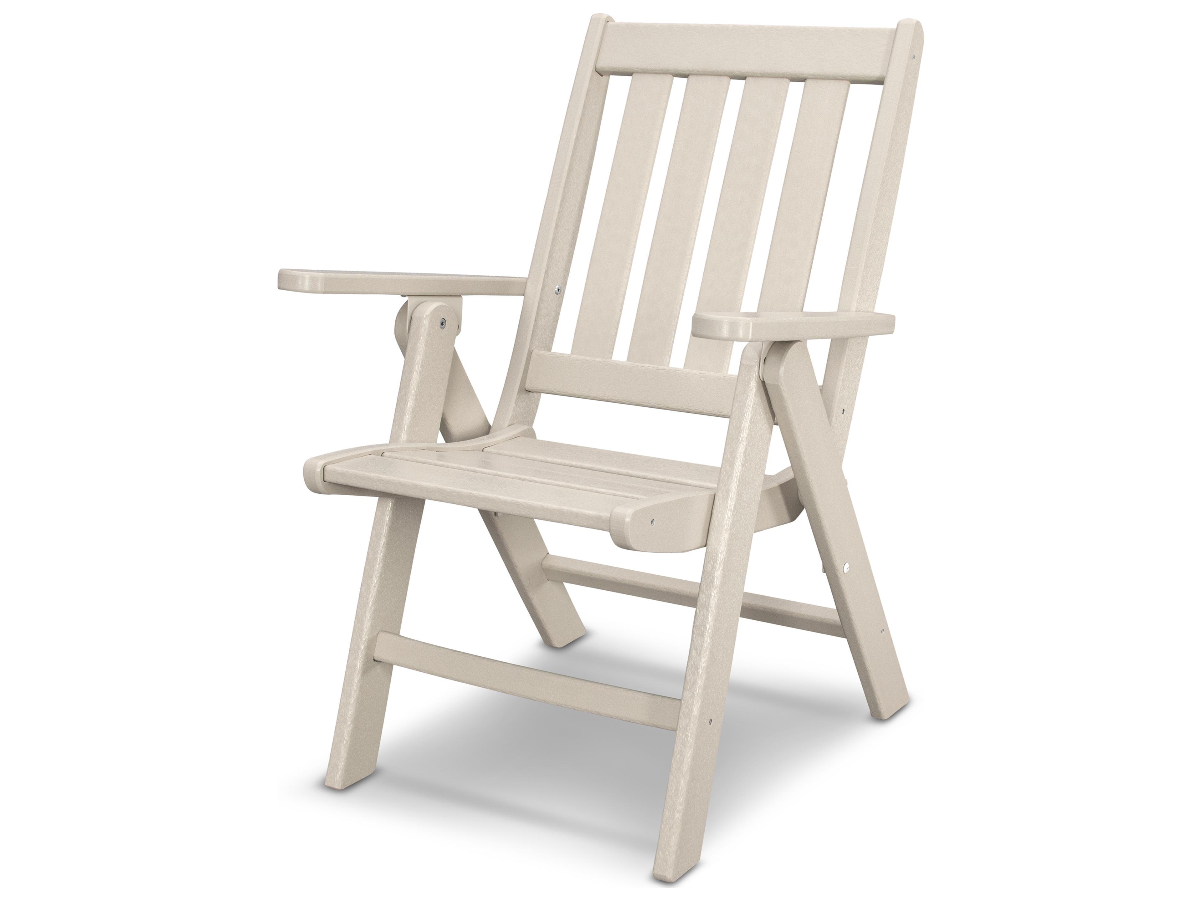 POLYWOOD® Vineyard Recycled Plastic Folding Dining Chair