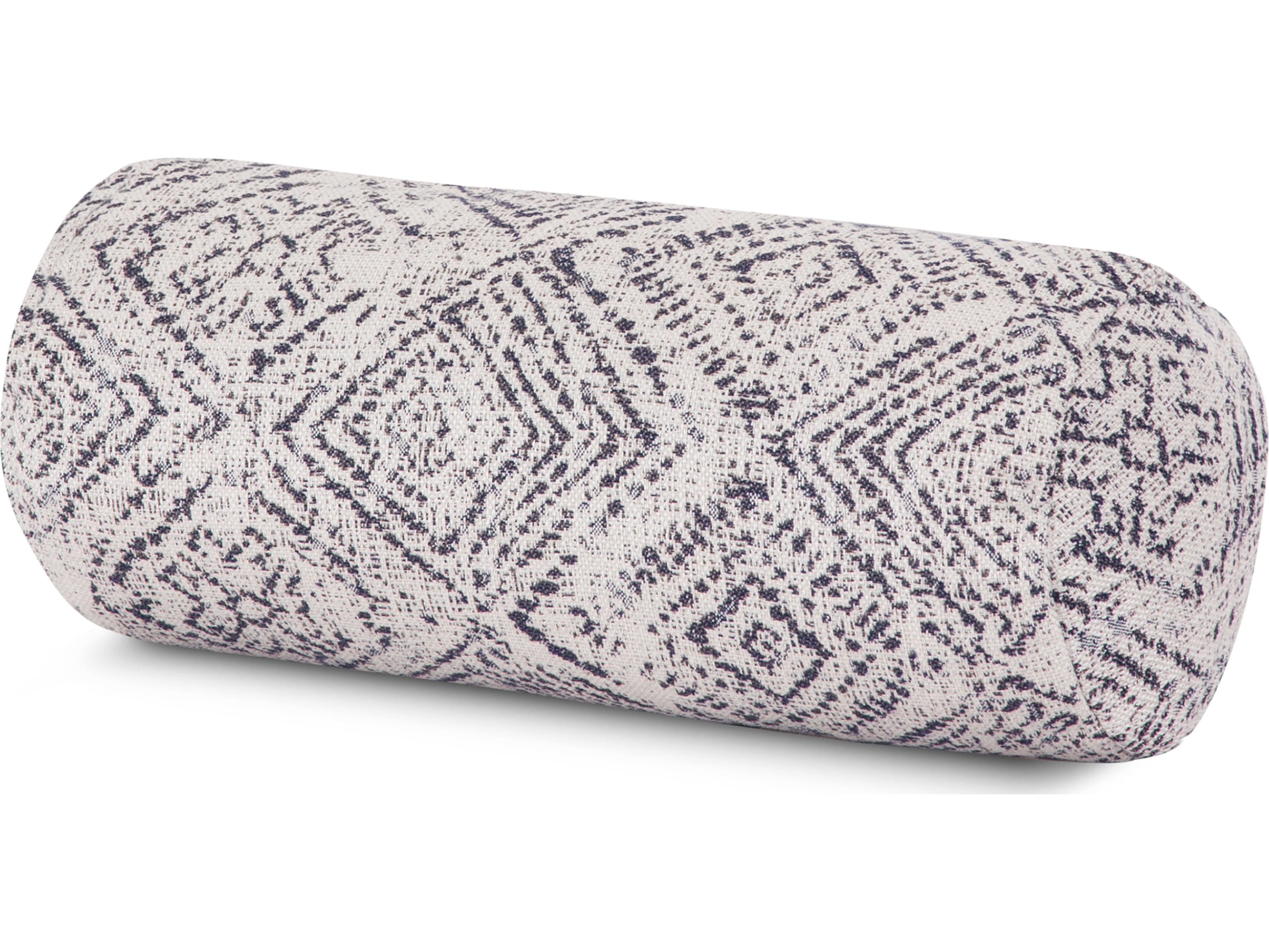 POLYWOOD® Ateeva Outdoor Bolster Pillow in Silver Garnet