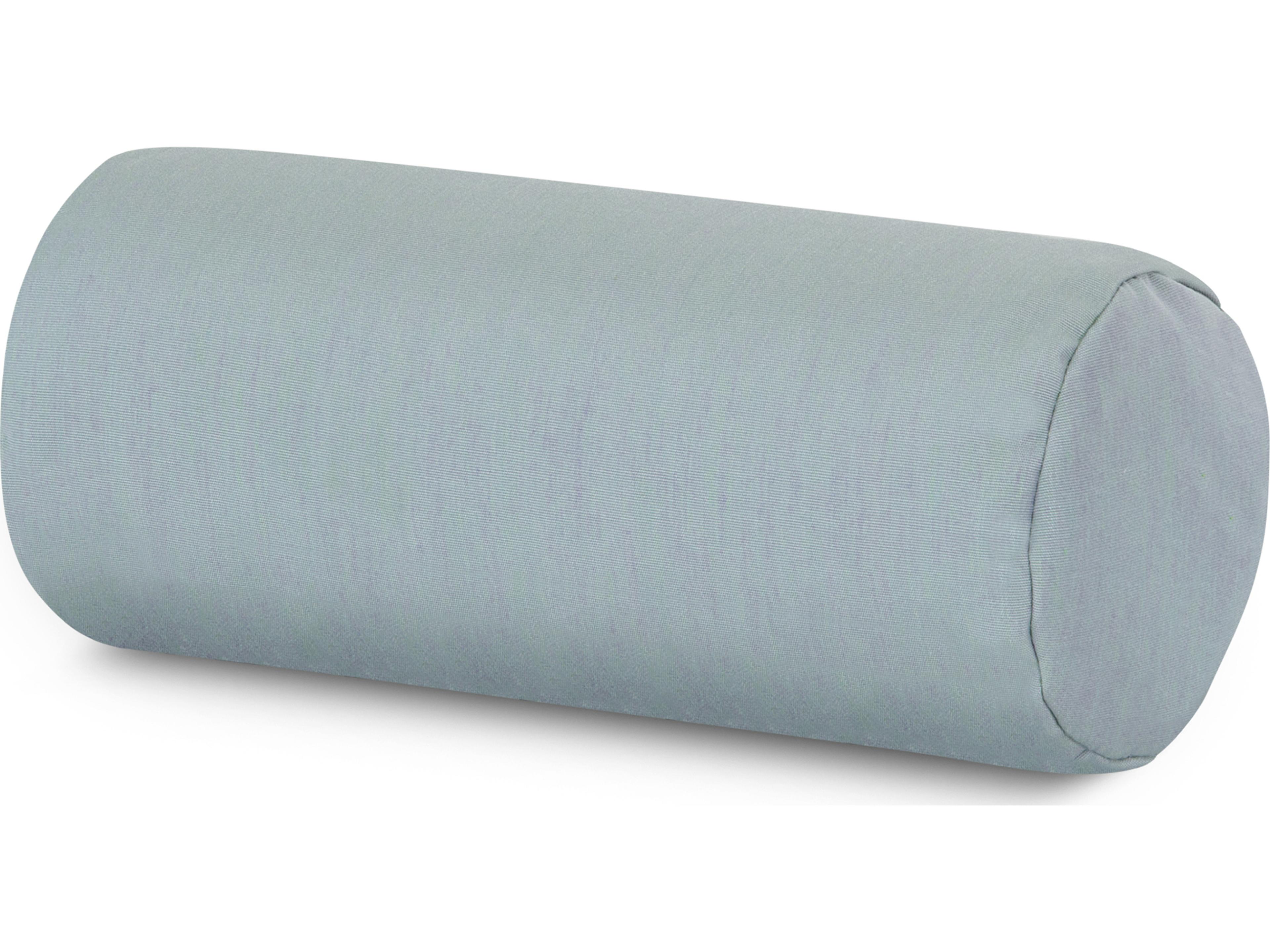 POLYWOOD® Ateeva Outdoor Bolster Pillow in Silver Garnet