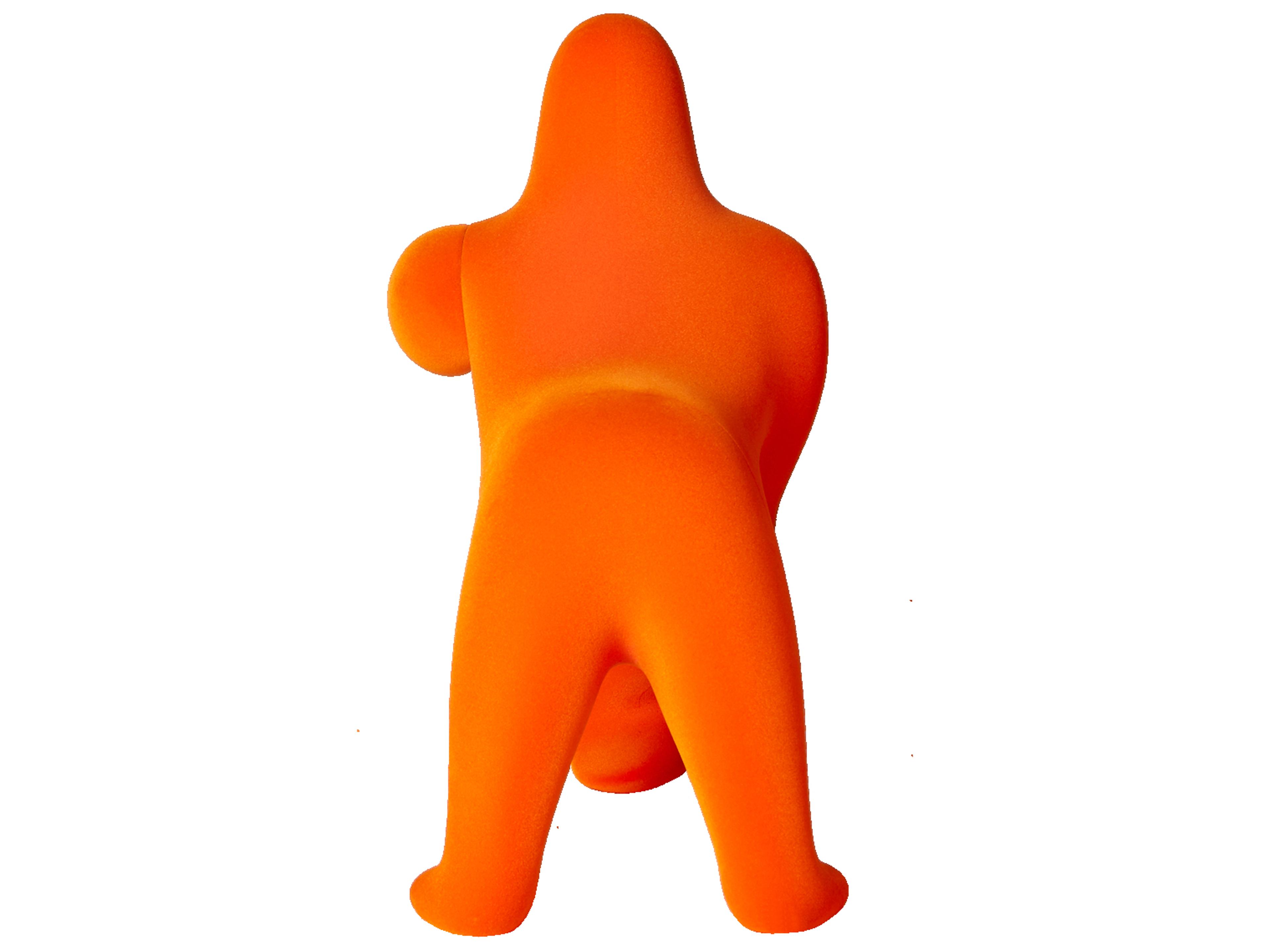 Qeeboo Kong XS Orange Velvet Table Lamp