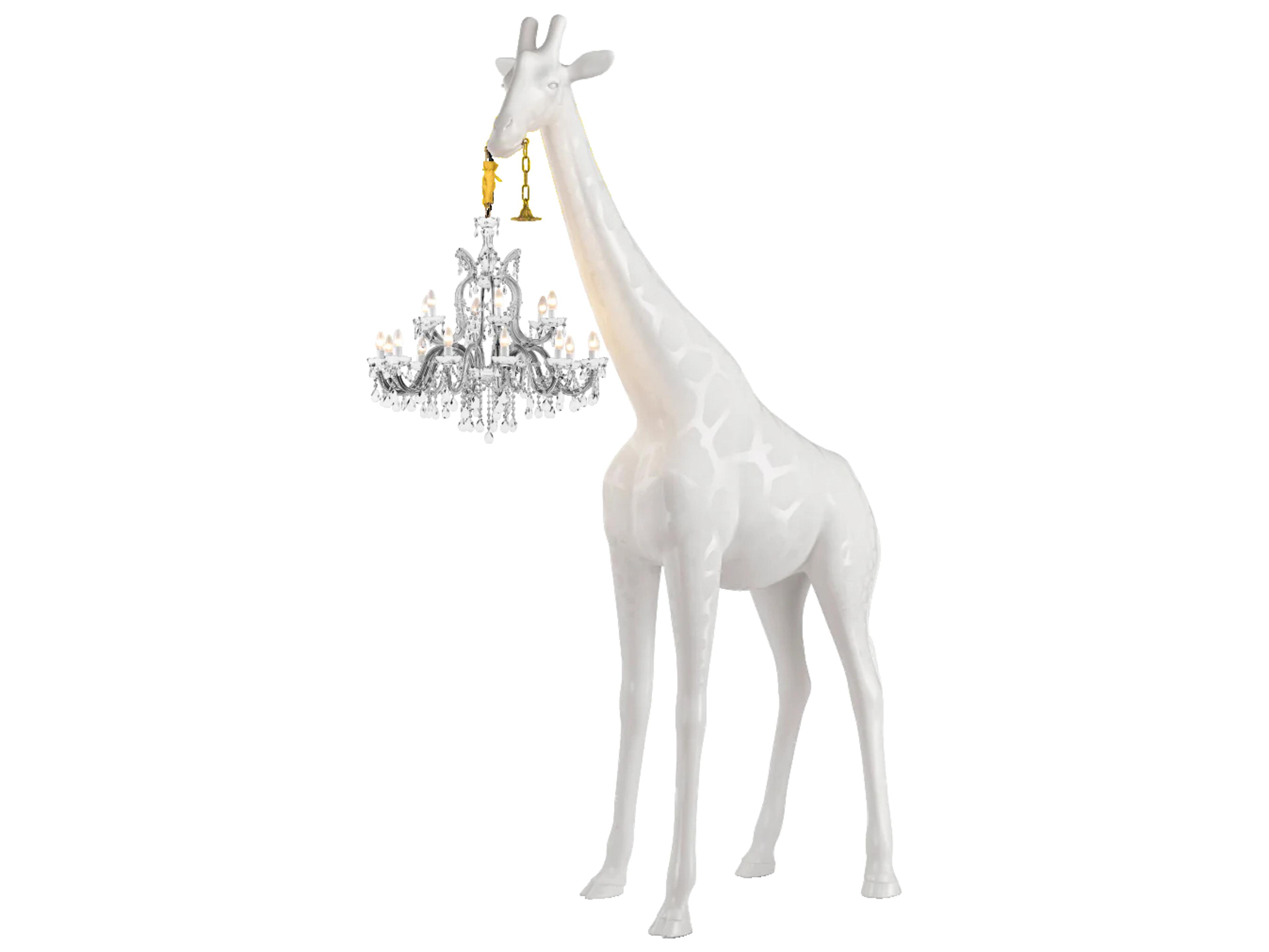 Qeeboo Giraffe In Love White Floor Lamp