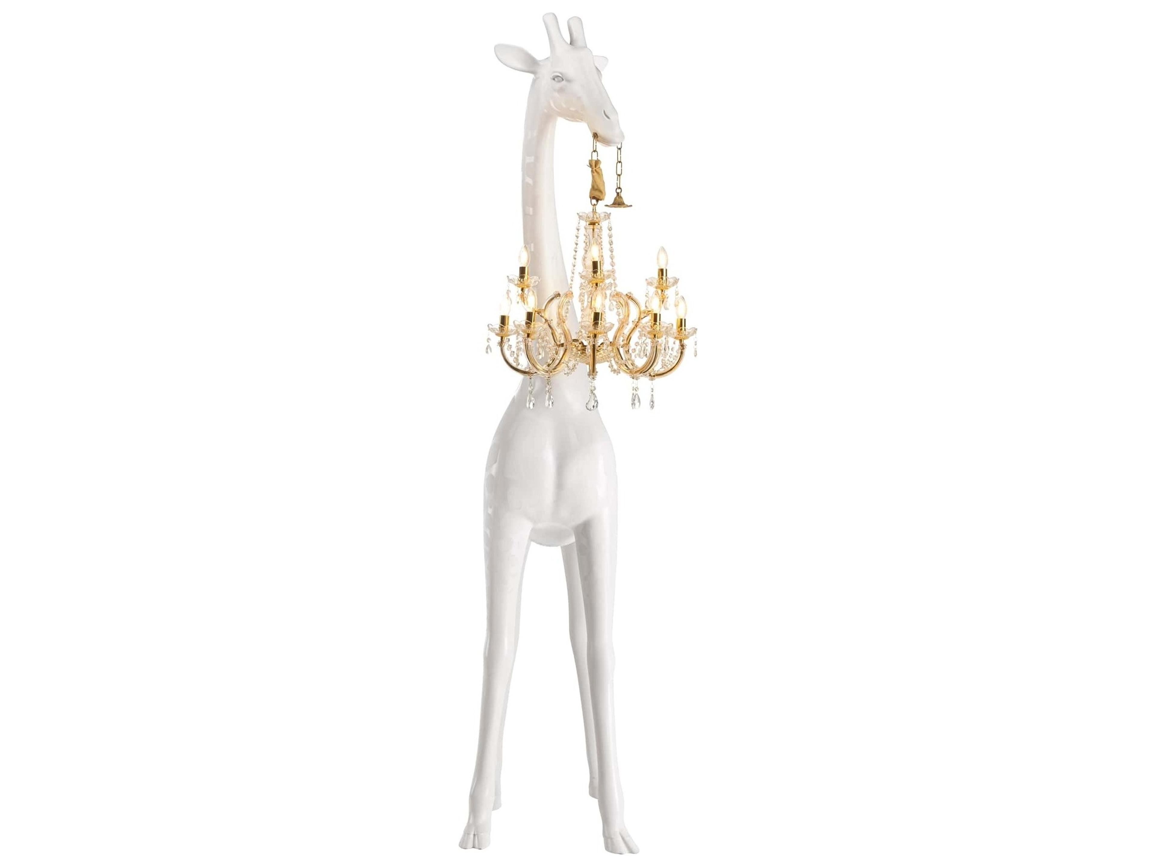 Qeeboo Giraffe In Love White Floor Lamp
