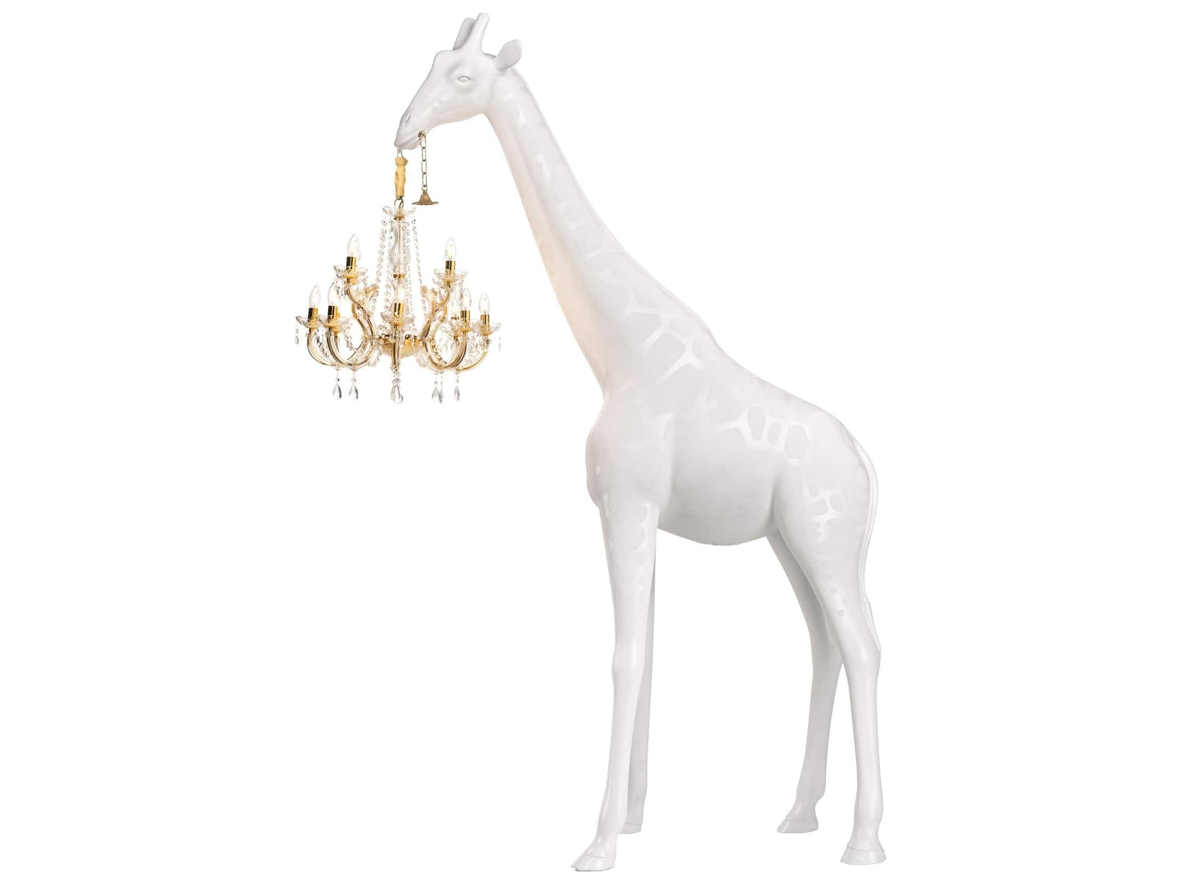 Qeeboo Giraffe In Love White Floor Lamp