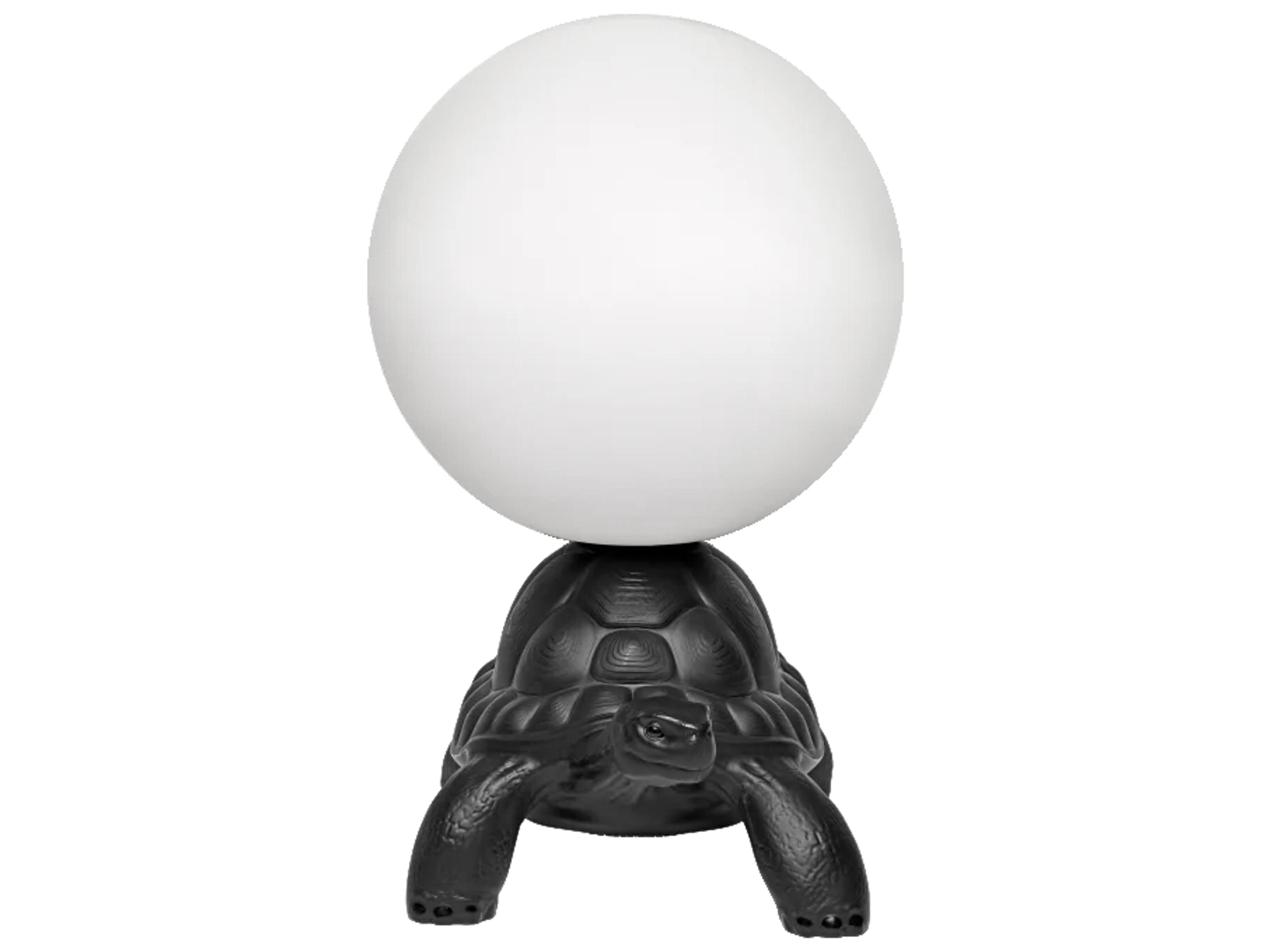 Qeeboo Turtle Carry Black Buffet Lamp
