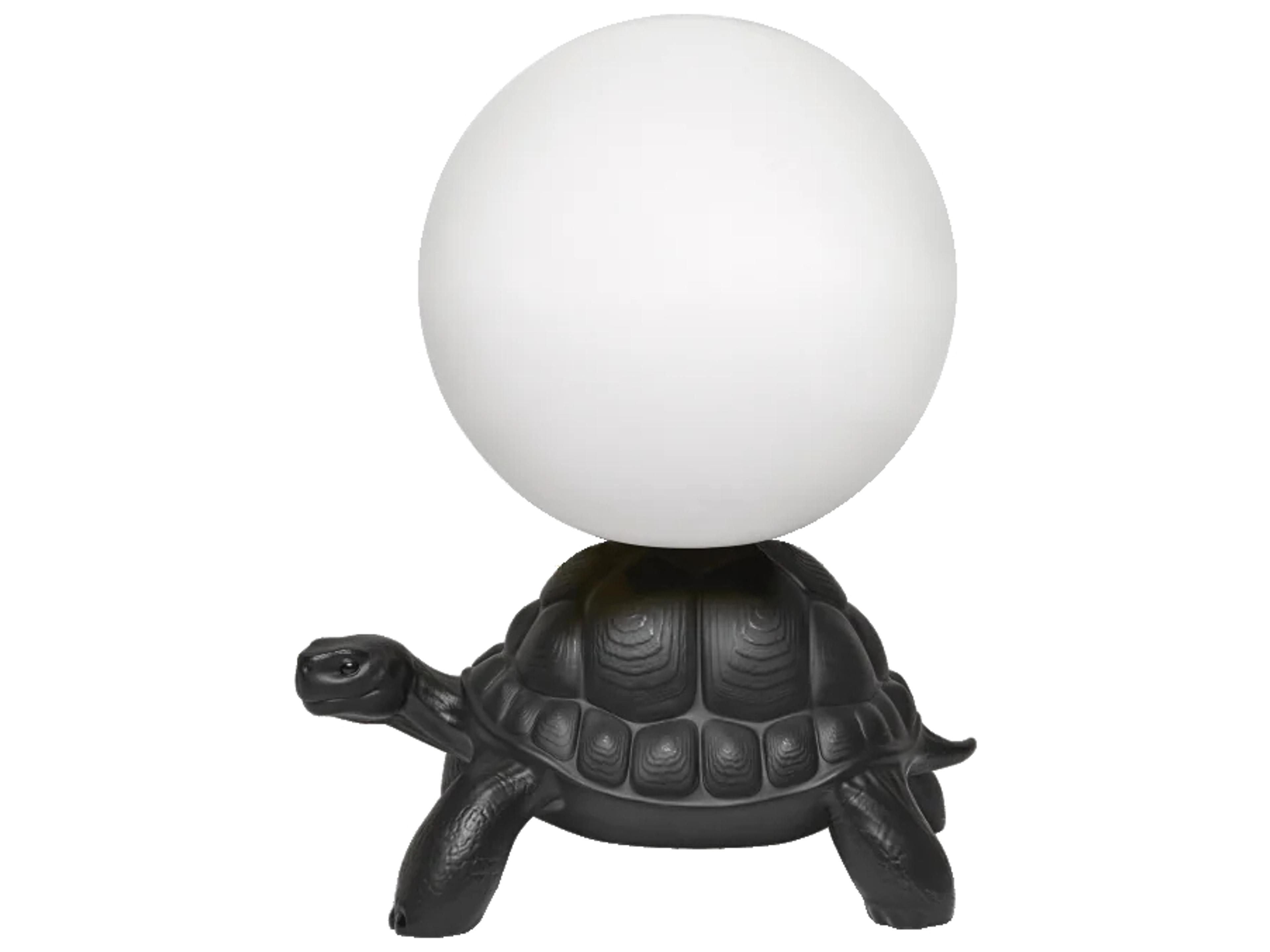 Qeeboo Turtle Carry Black Buffet Lamp