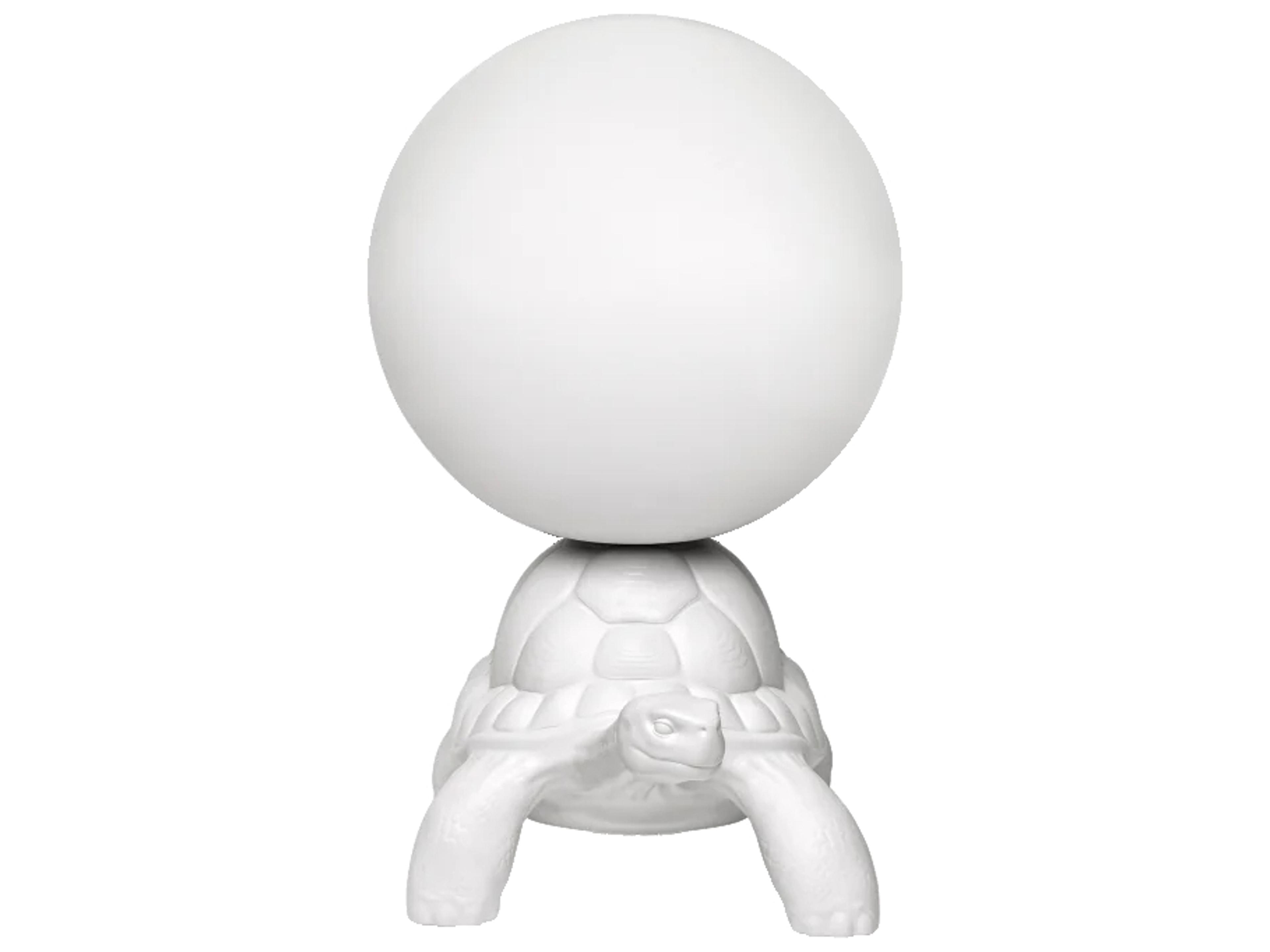 Qeeboo Turtle Carry White Buffet Lamp