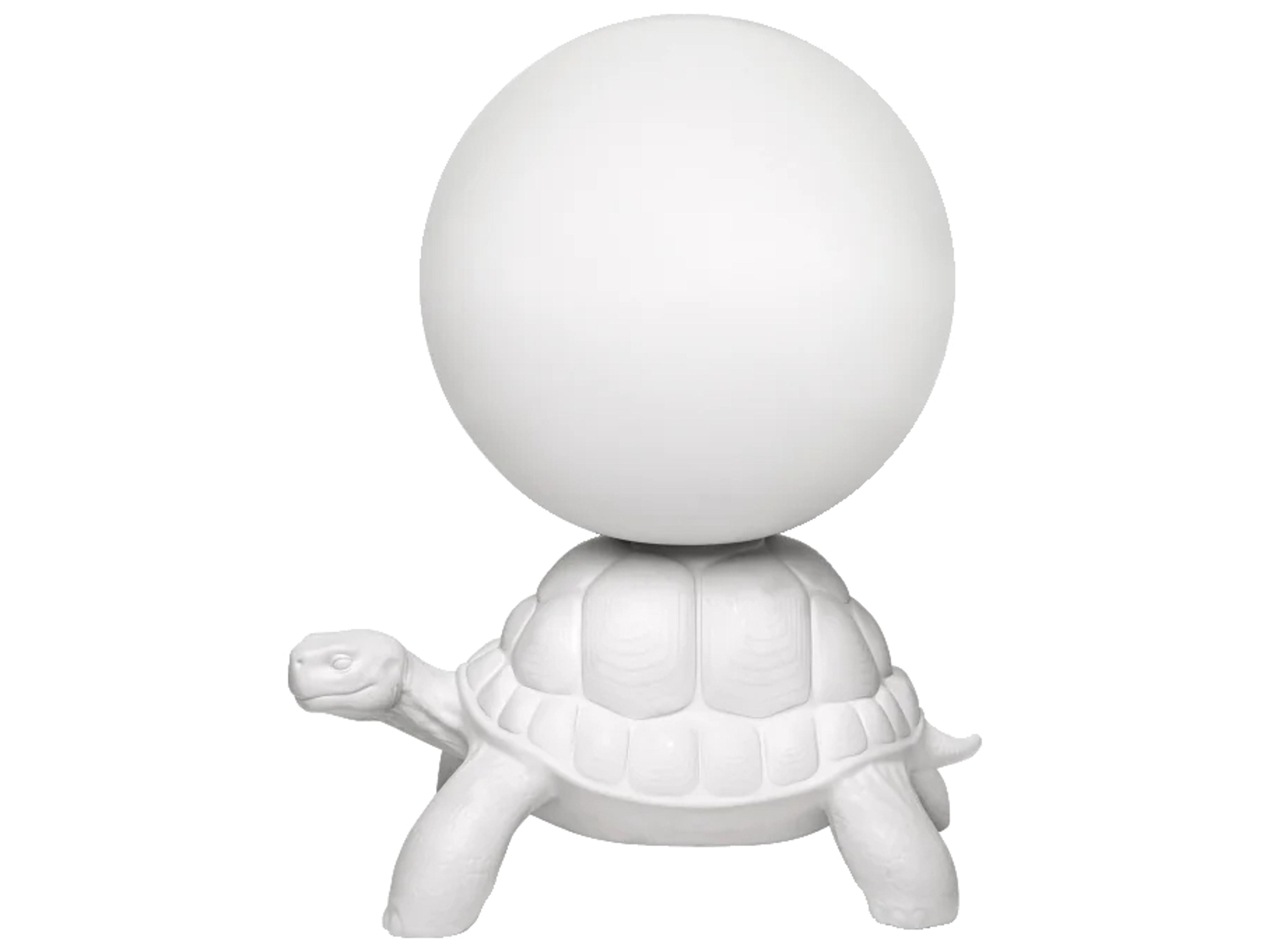 Qeeboo Turtle Carry White Buffet Lamp