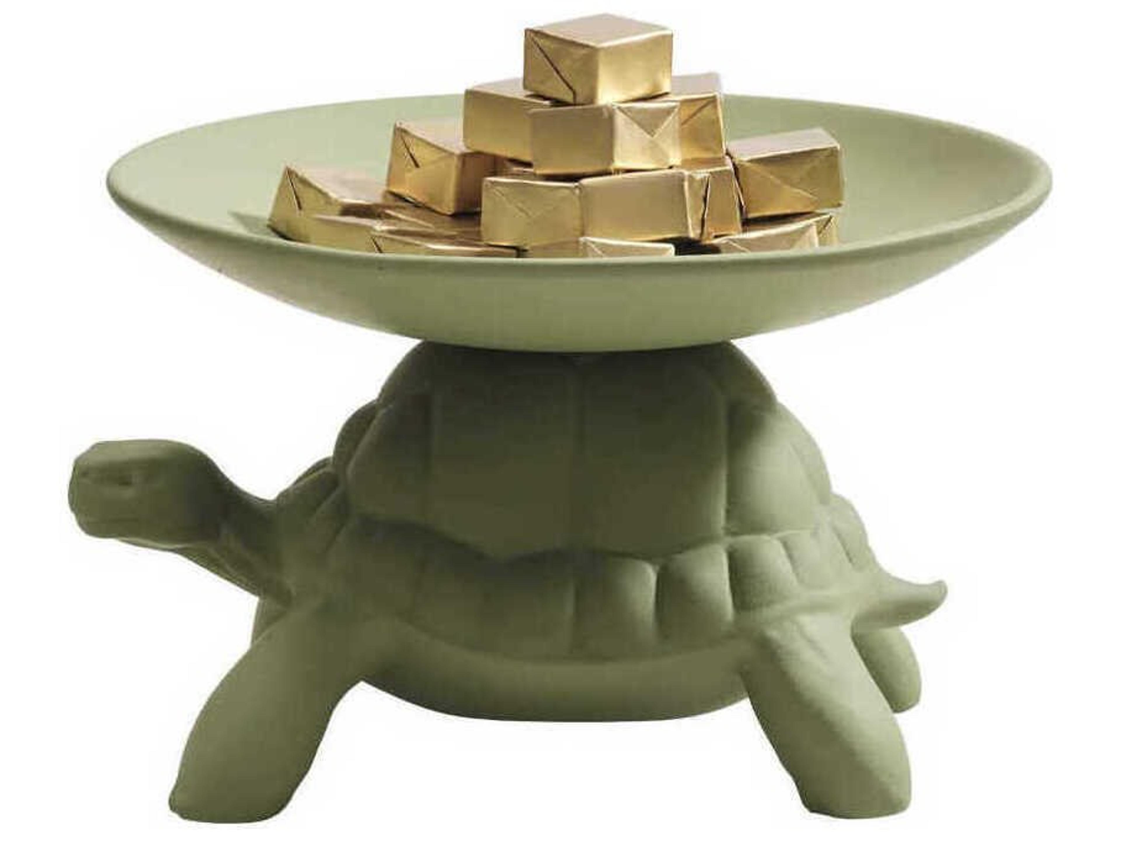 Qeeboo Turtle Carry Olive Green Pocket Emptier