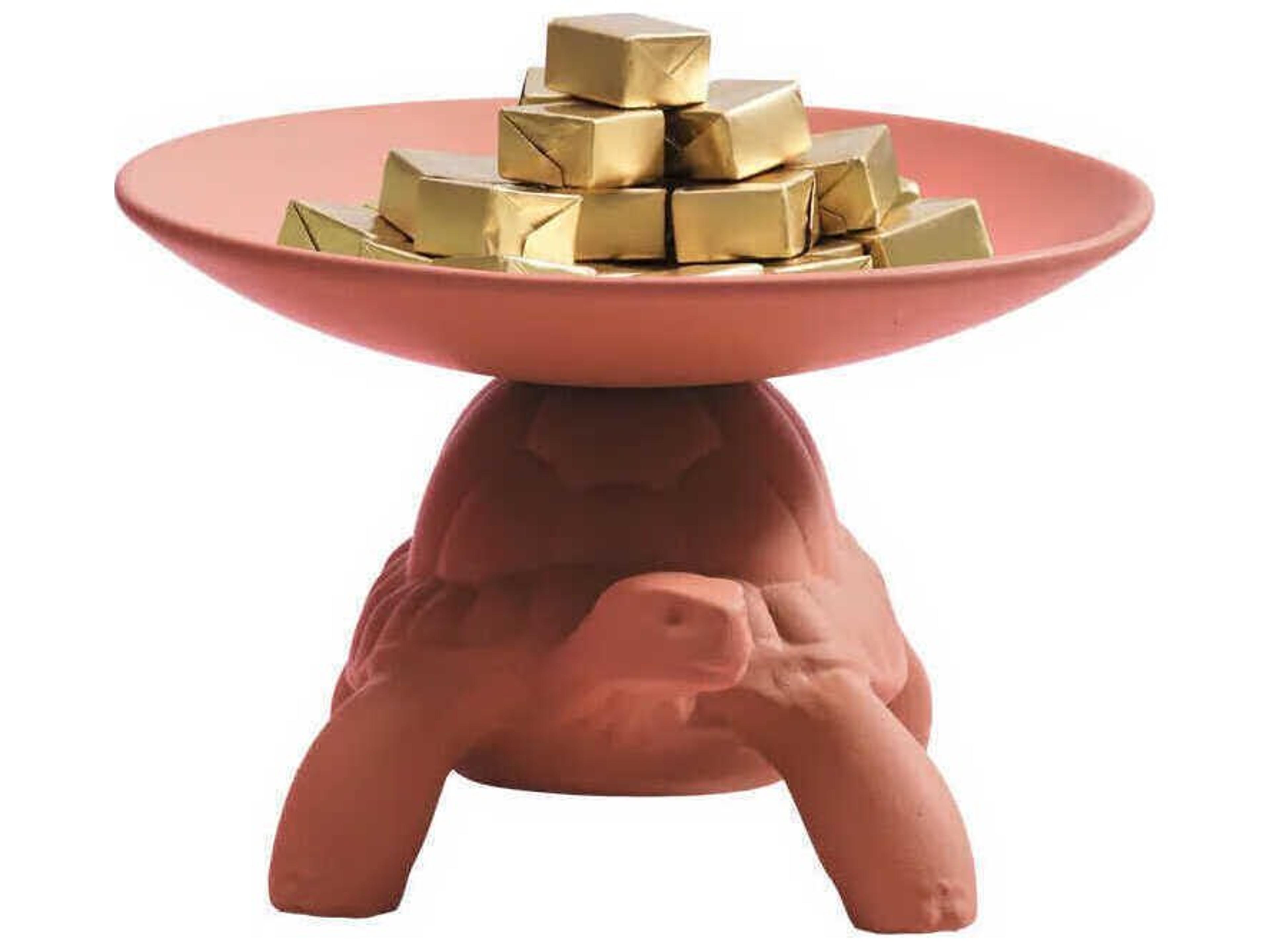 Qeeboo Turtle Carry Terracotta Pocket Emptier