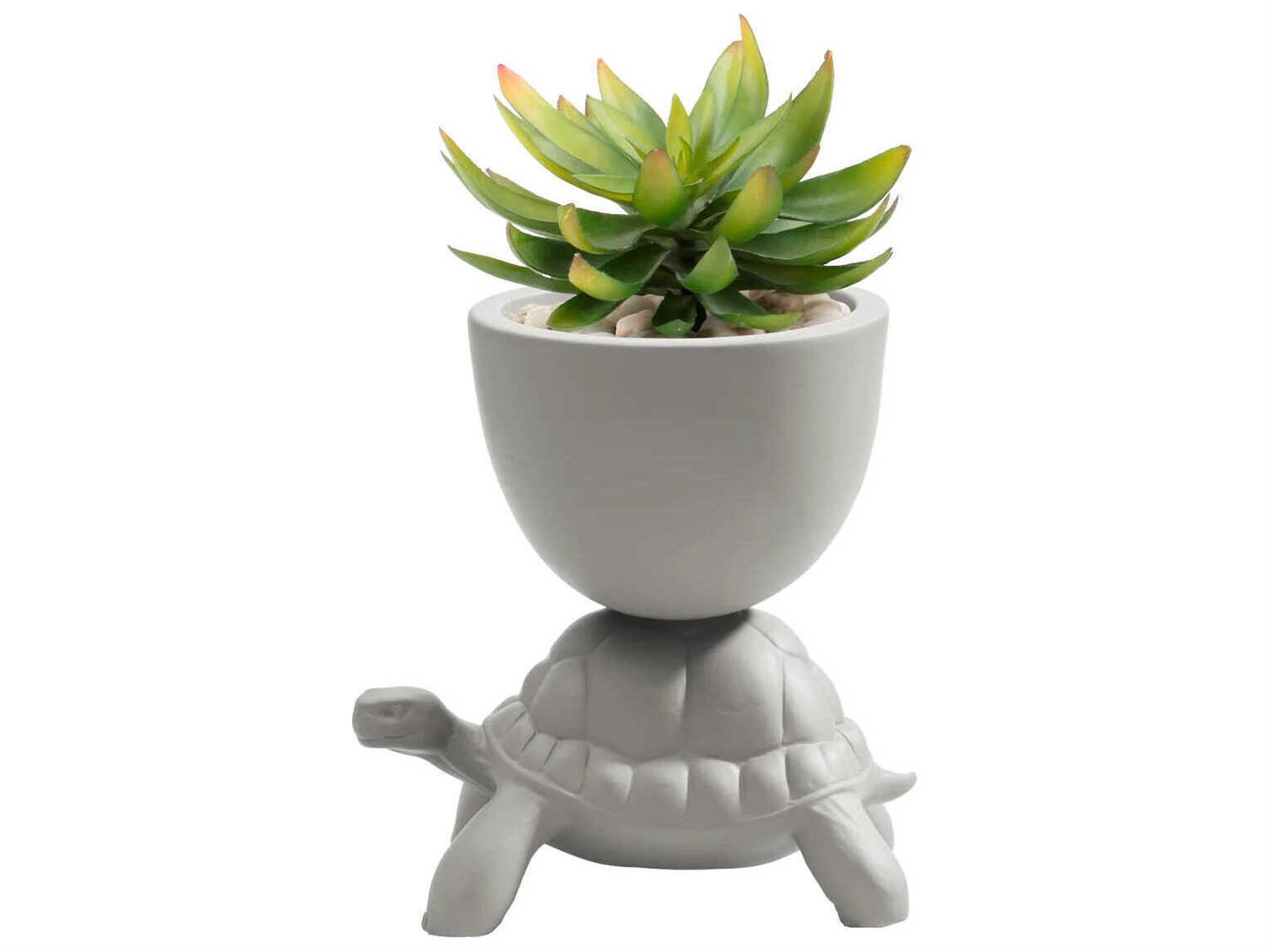 Qeeboo Turtle Carry Light Grey Planter