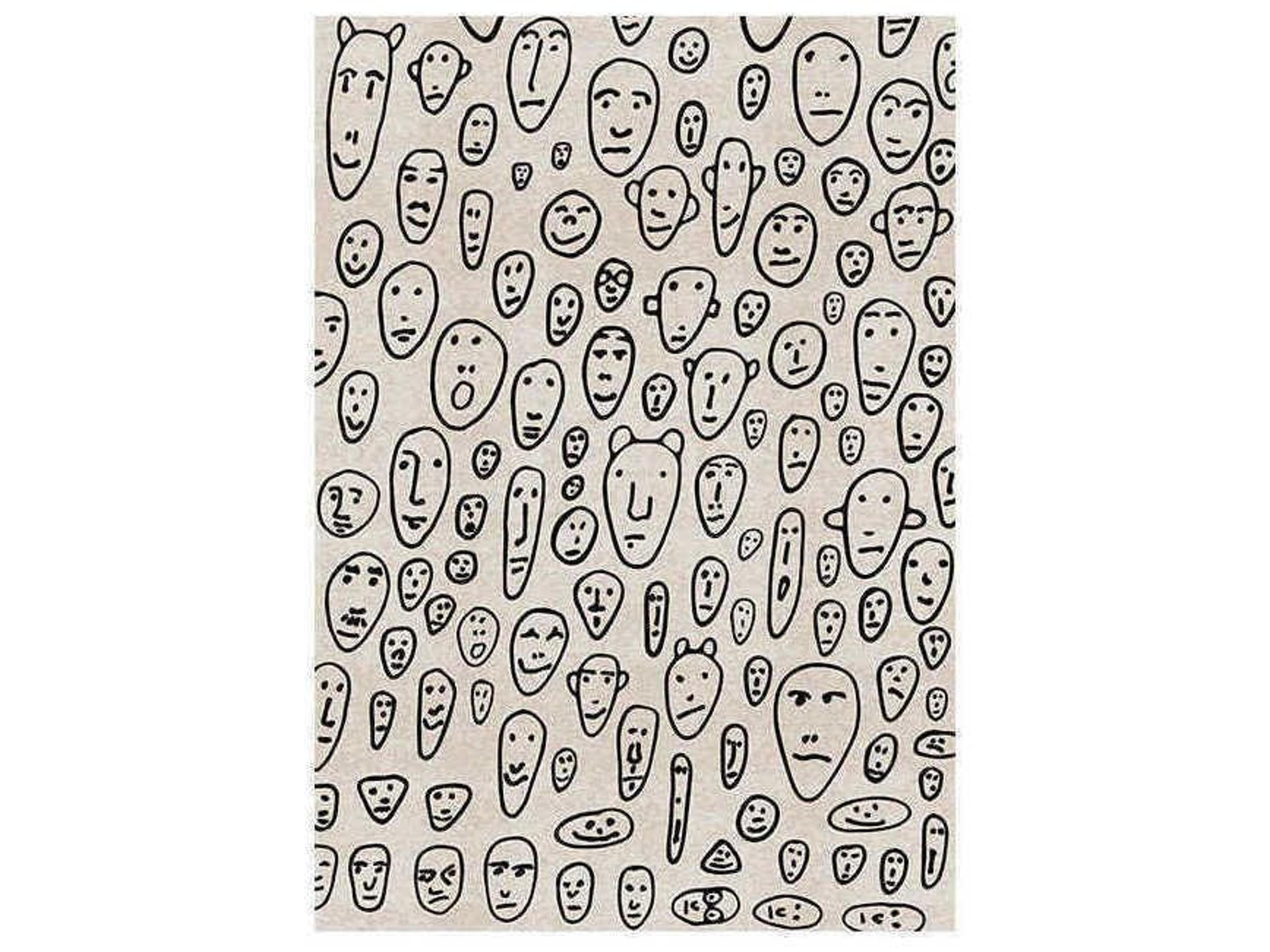 Genetic Tales Floating Faces Graphic Area Rug