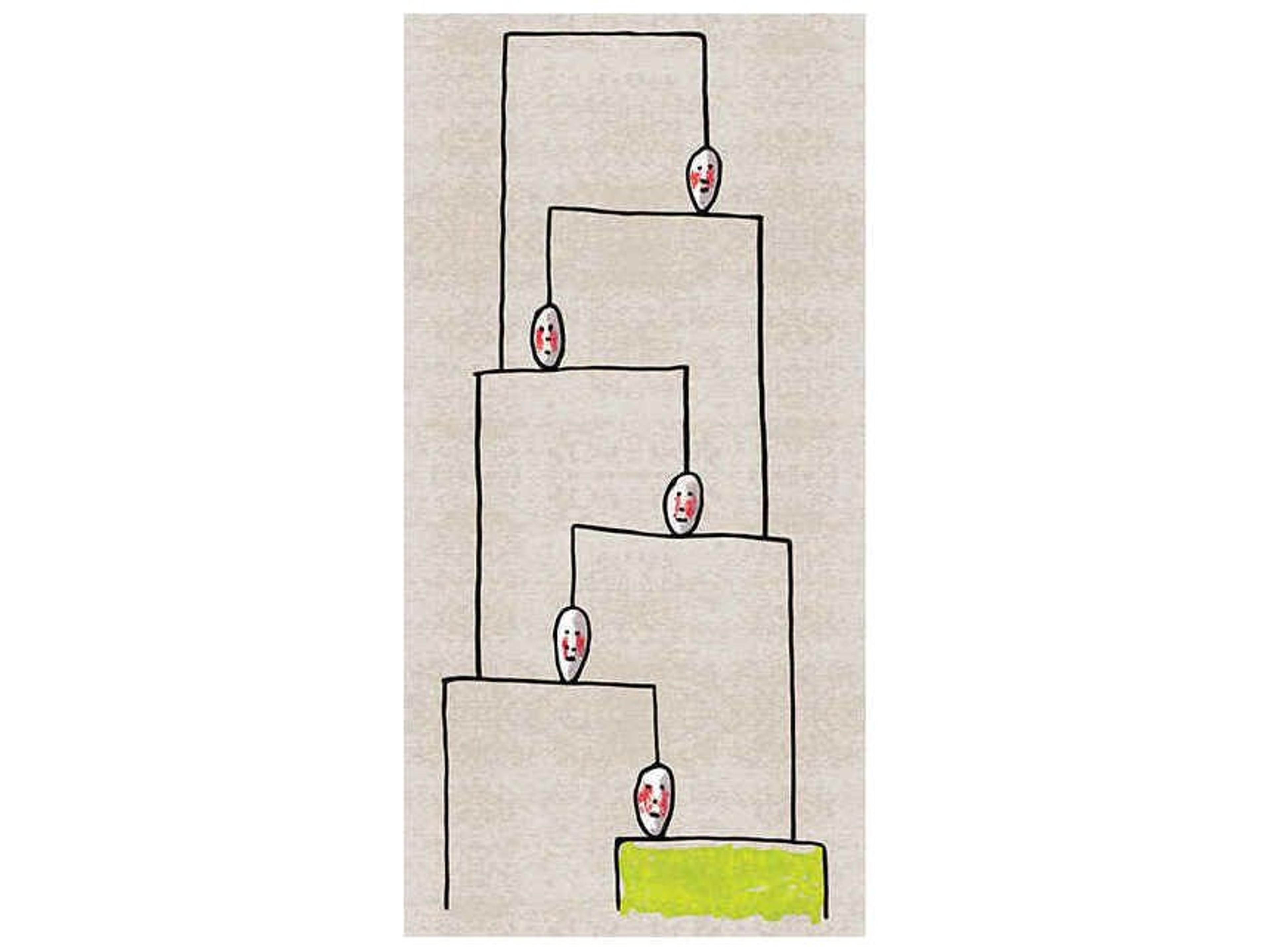 Genetic Tales Human Shelves Graphic Runner Area Rug