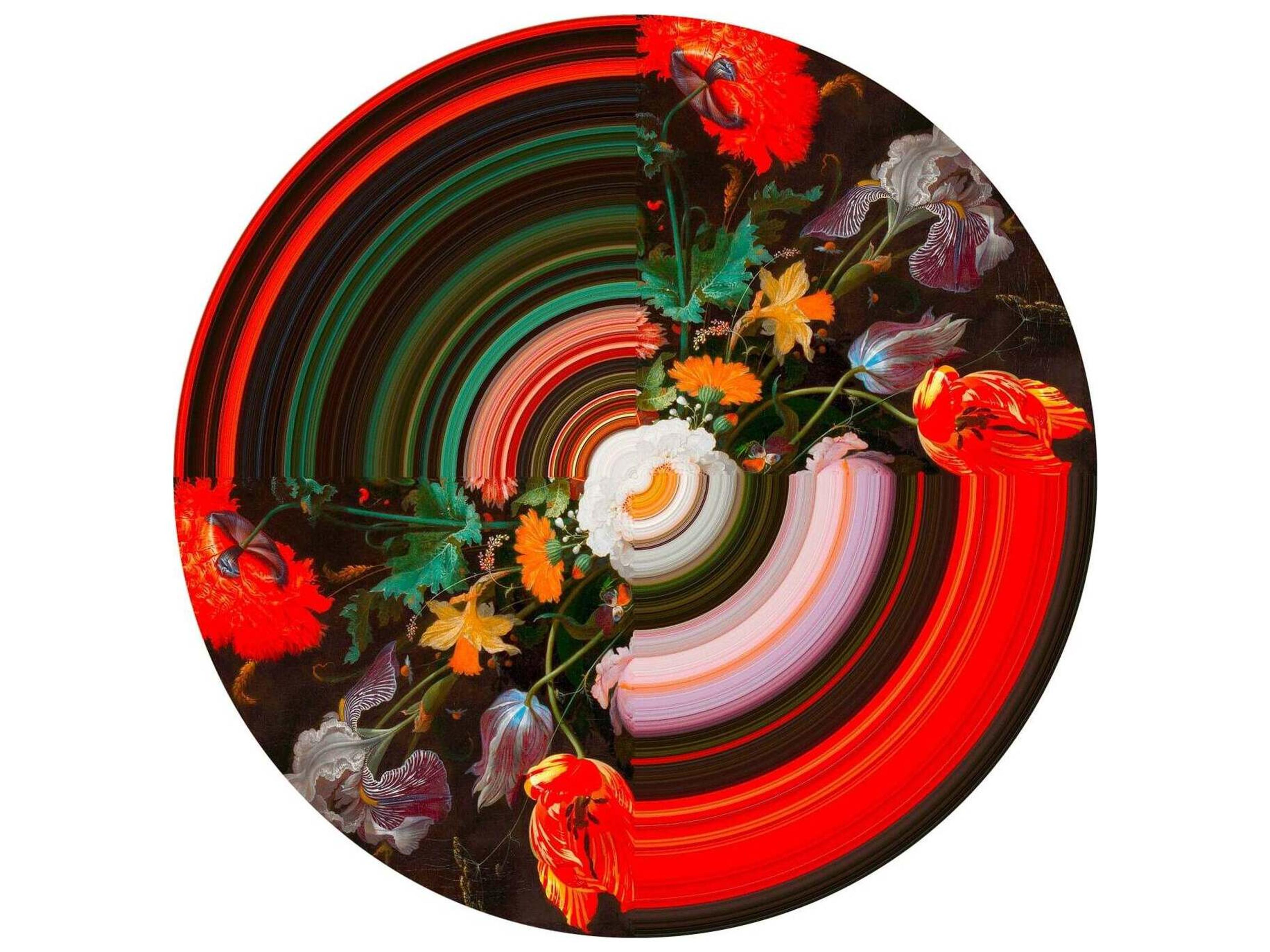 Glitch Abstract Area Rug