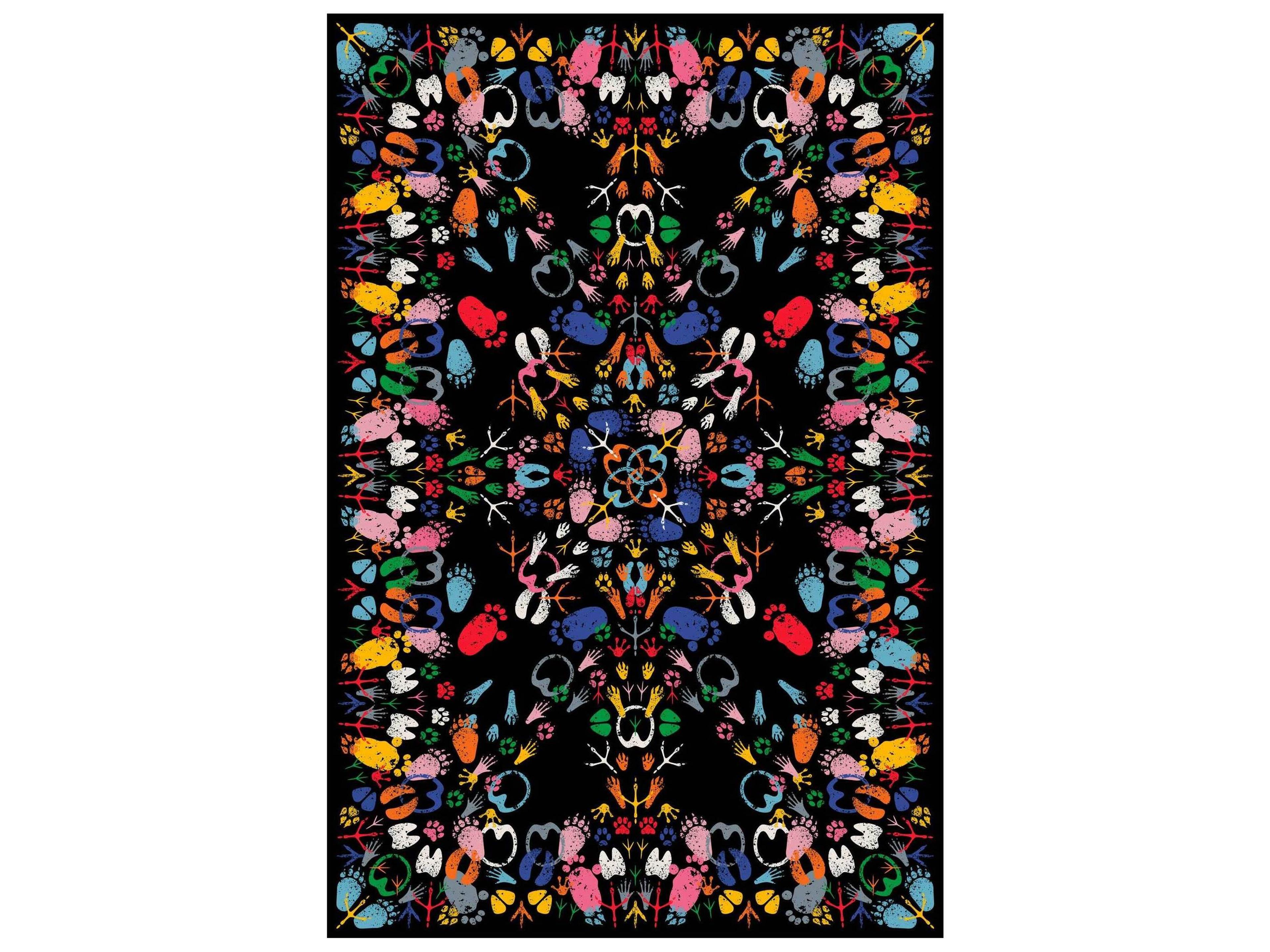 Lets Dance Animal Traces Graphic Area Rug