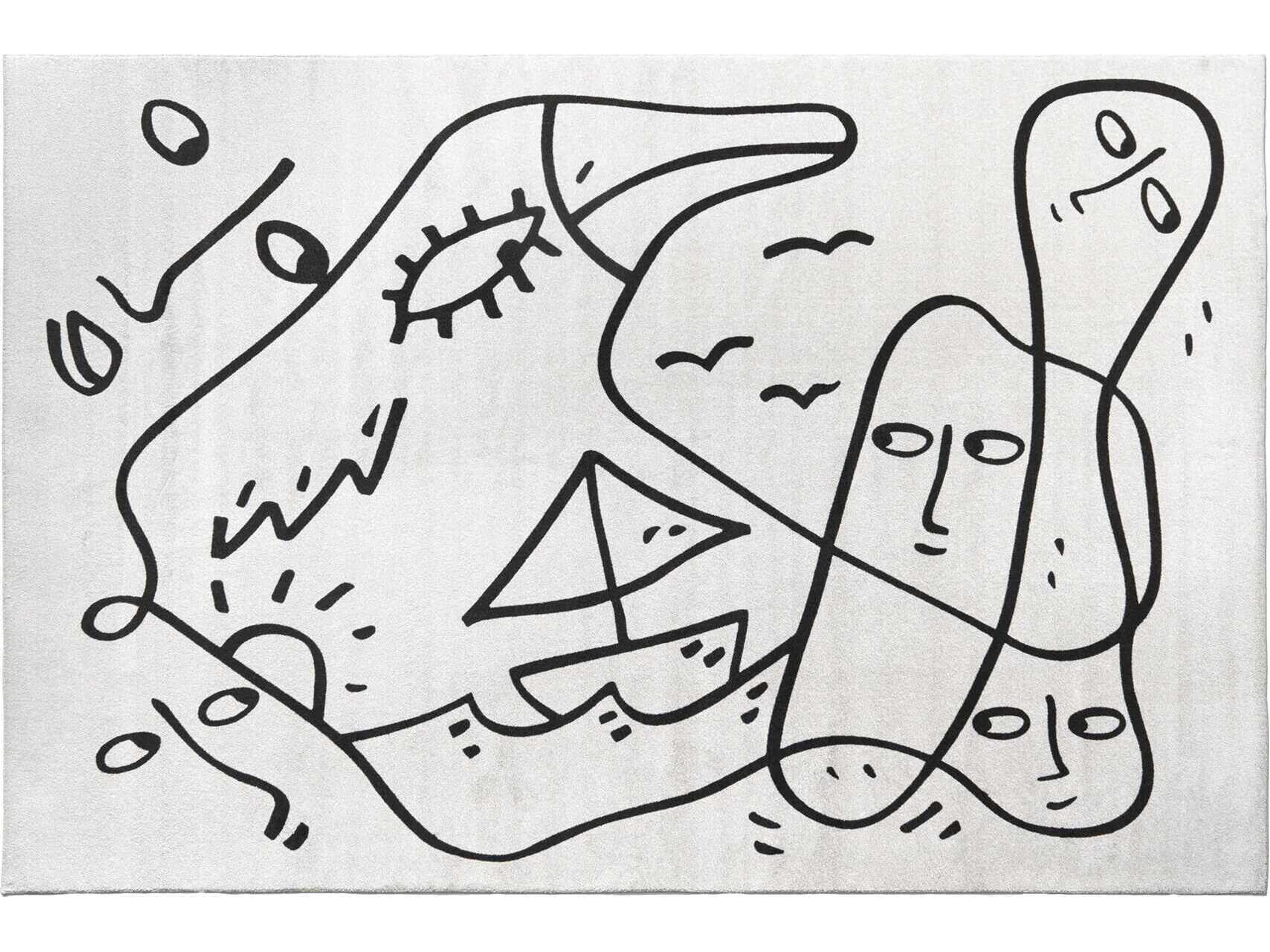 Linescapes Whispering Waves Graphic Area Rug