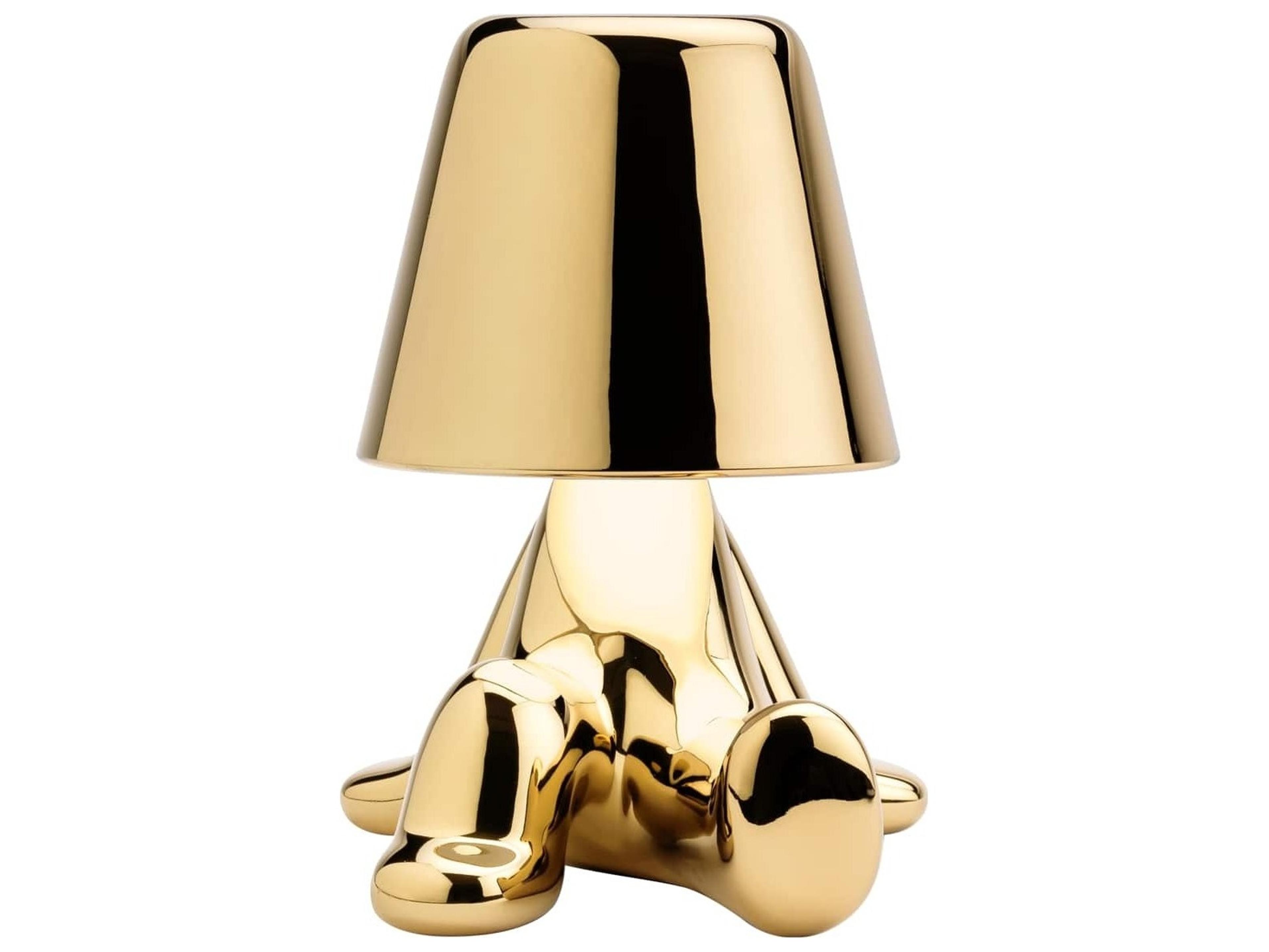 Qeeboo Golden Brothers Gold Table Lamp
