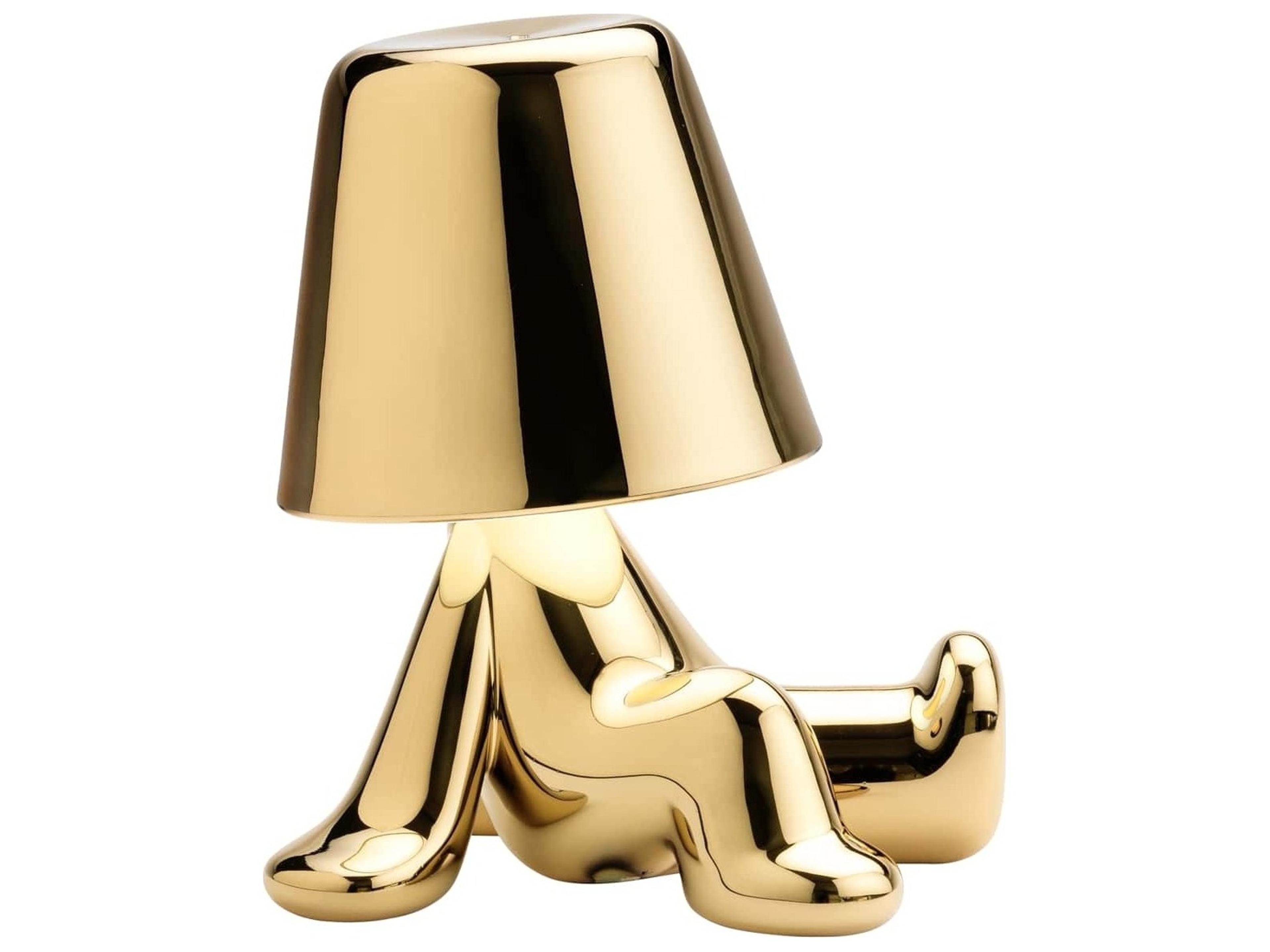 Qeeboo Golden Brothers Gold Table Lamp