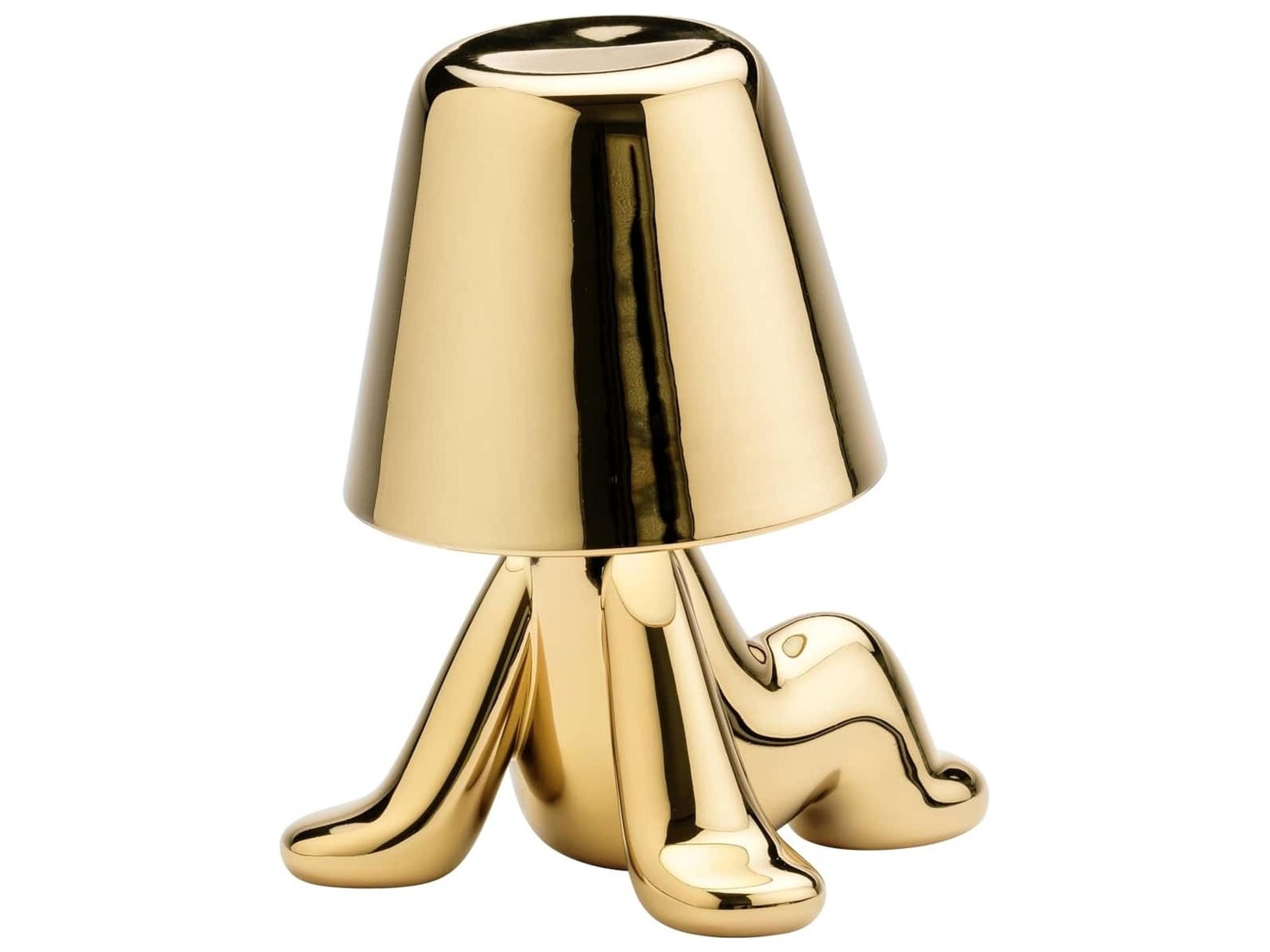 Qeeboo Golden Brothers Gold Table Lamp