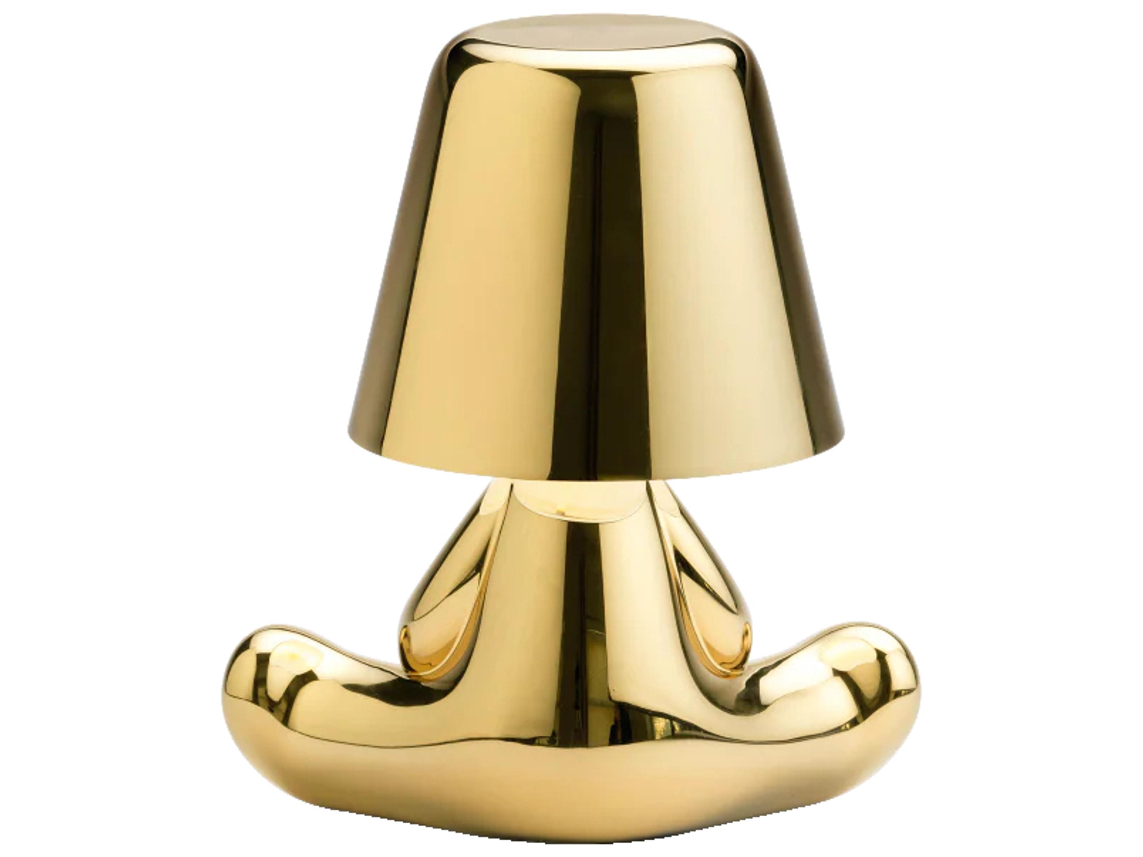 Qeeboo Golden Brothers Gold Table Lamp