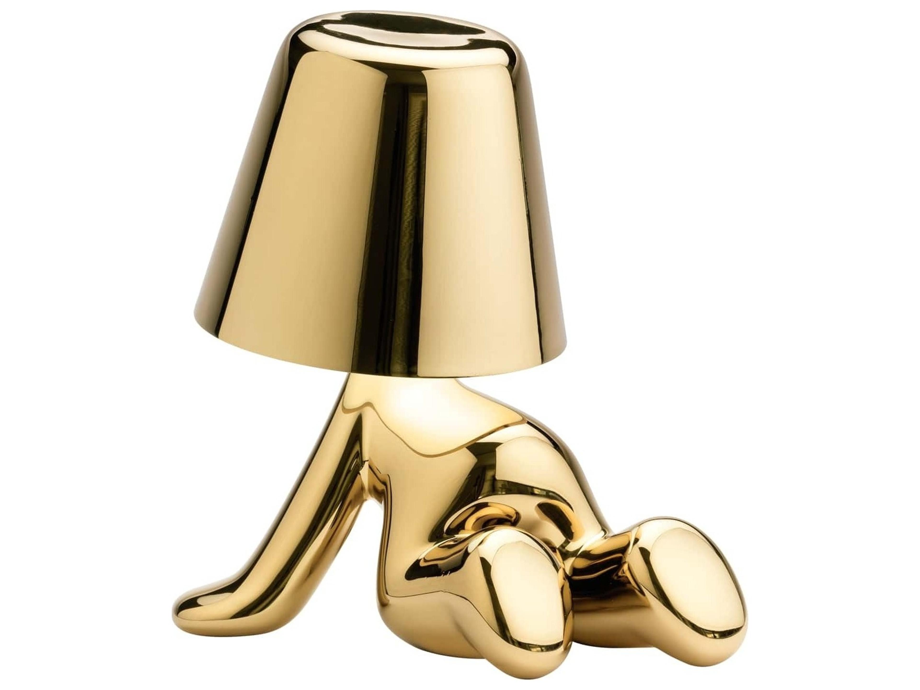 Qeeboo Golden Brothers Gold Table Lamp
