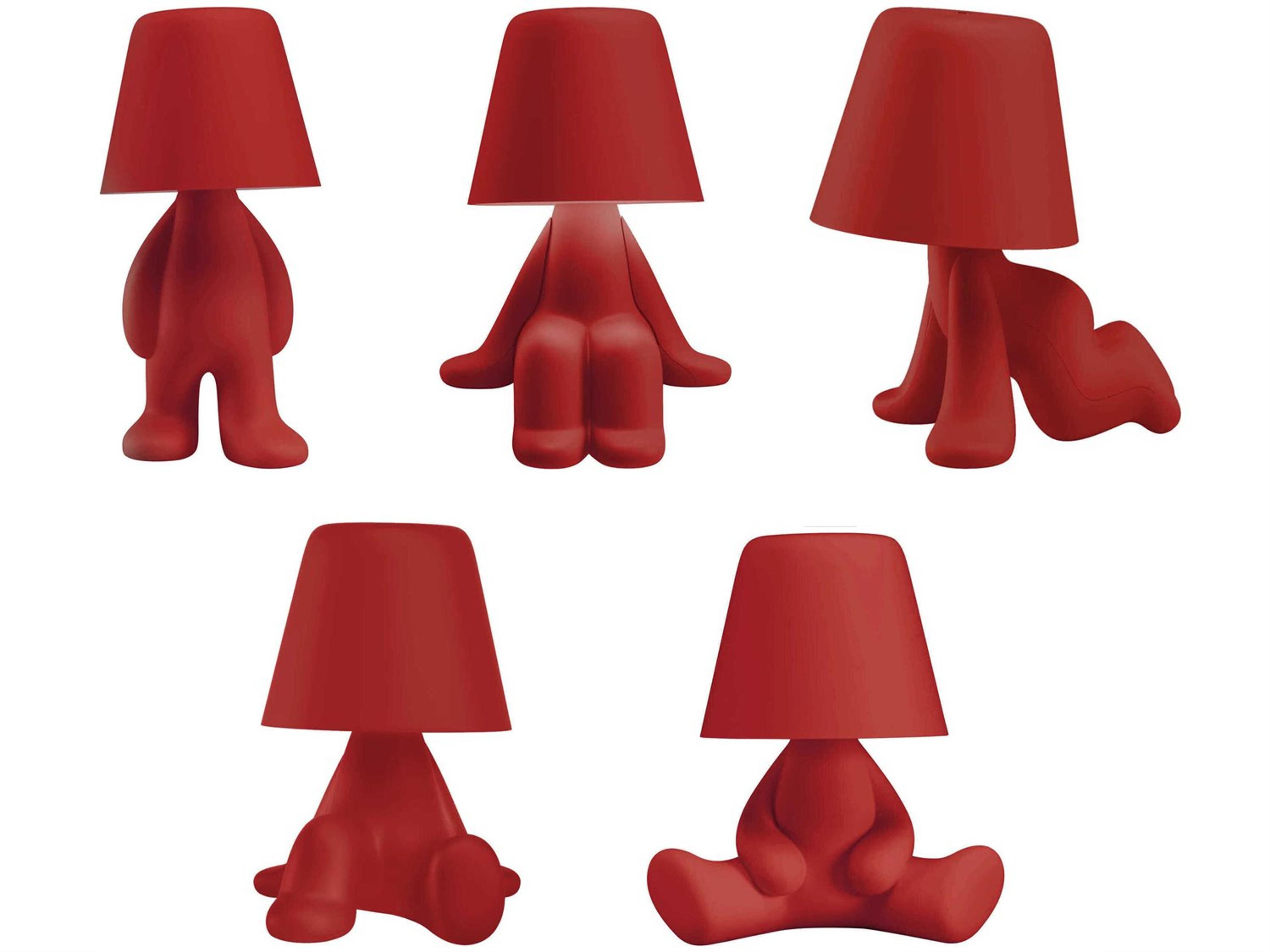 Sweet Brothers Red Table Lamp Set of 5