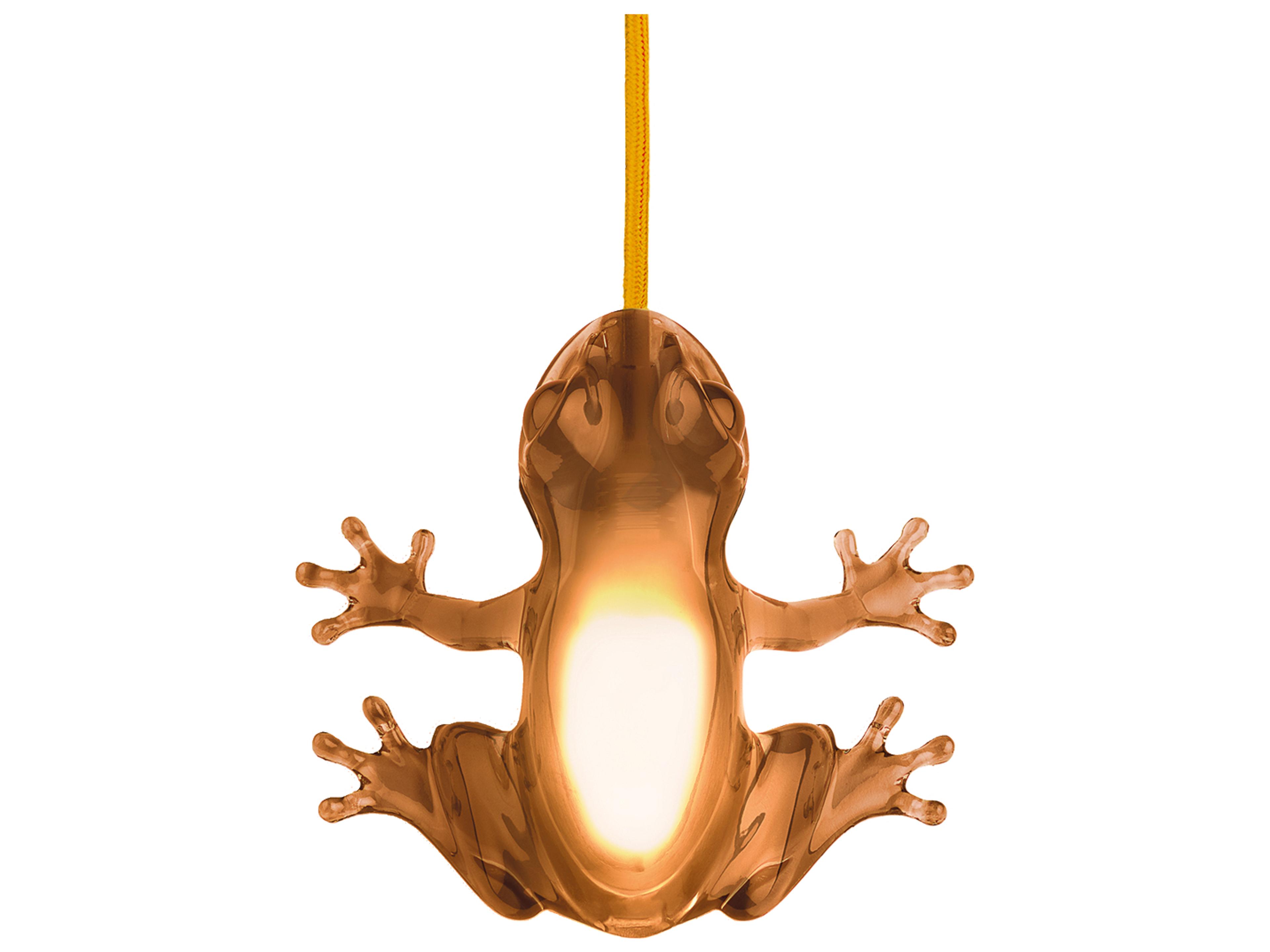 Qeeboo Hungry Frog Amber Orange Table Lamp