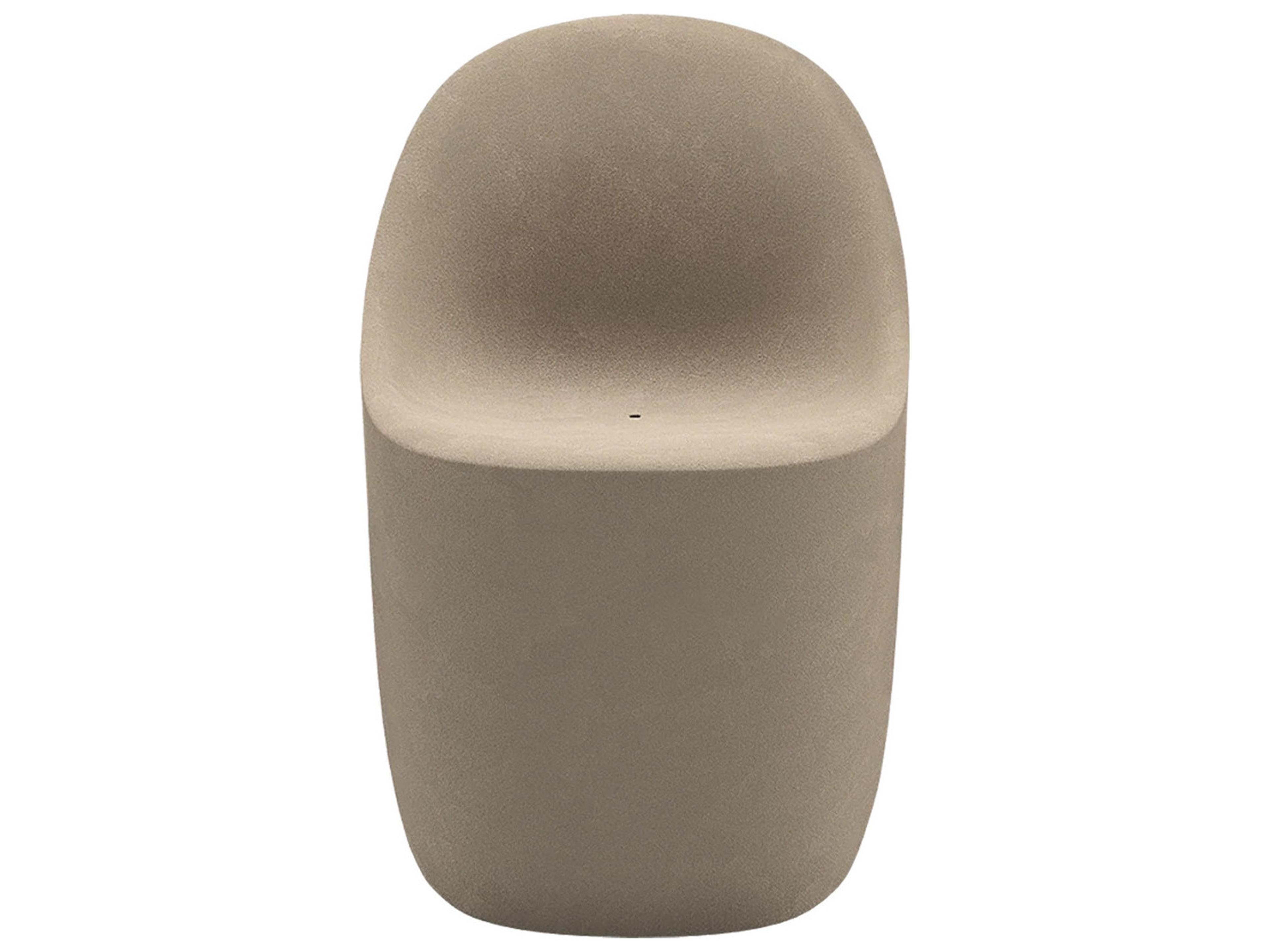 Qeeboo Cobble Ottawa Moleskin Beige Armless Dining Chair